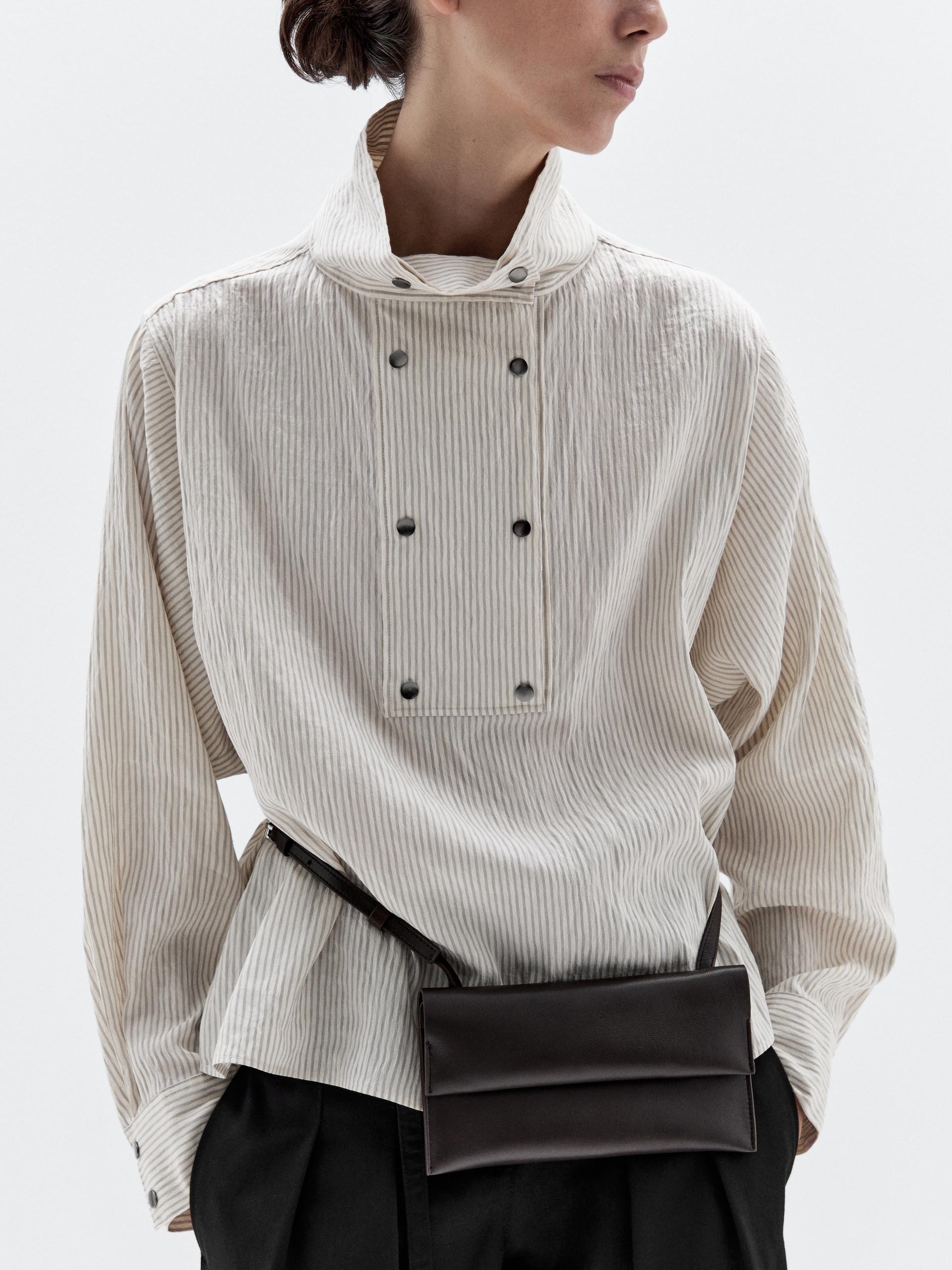 Bolso Mini Tipo Bandolera Piel Napa - Marrón - 01 - Massimo Dutti - Mujer
