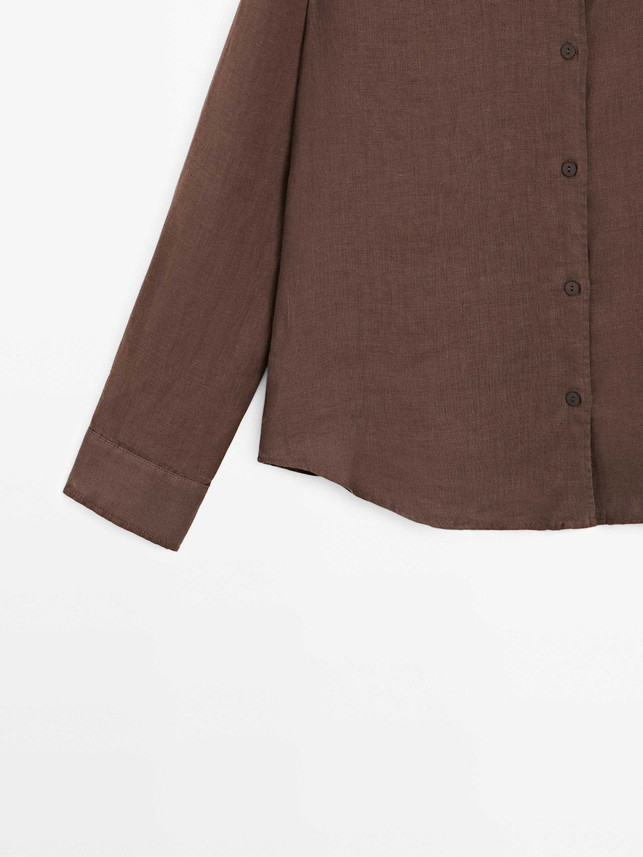 Flowing 100% linen shirt