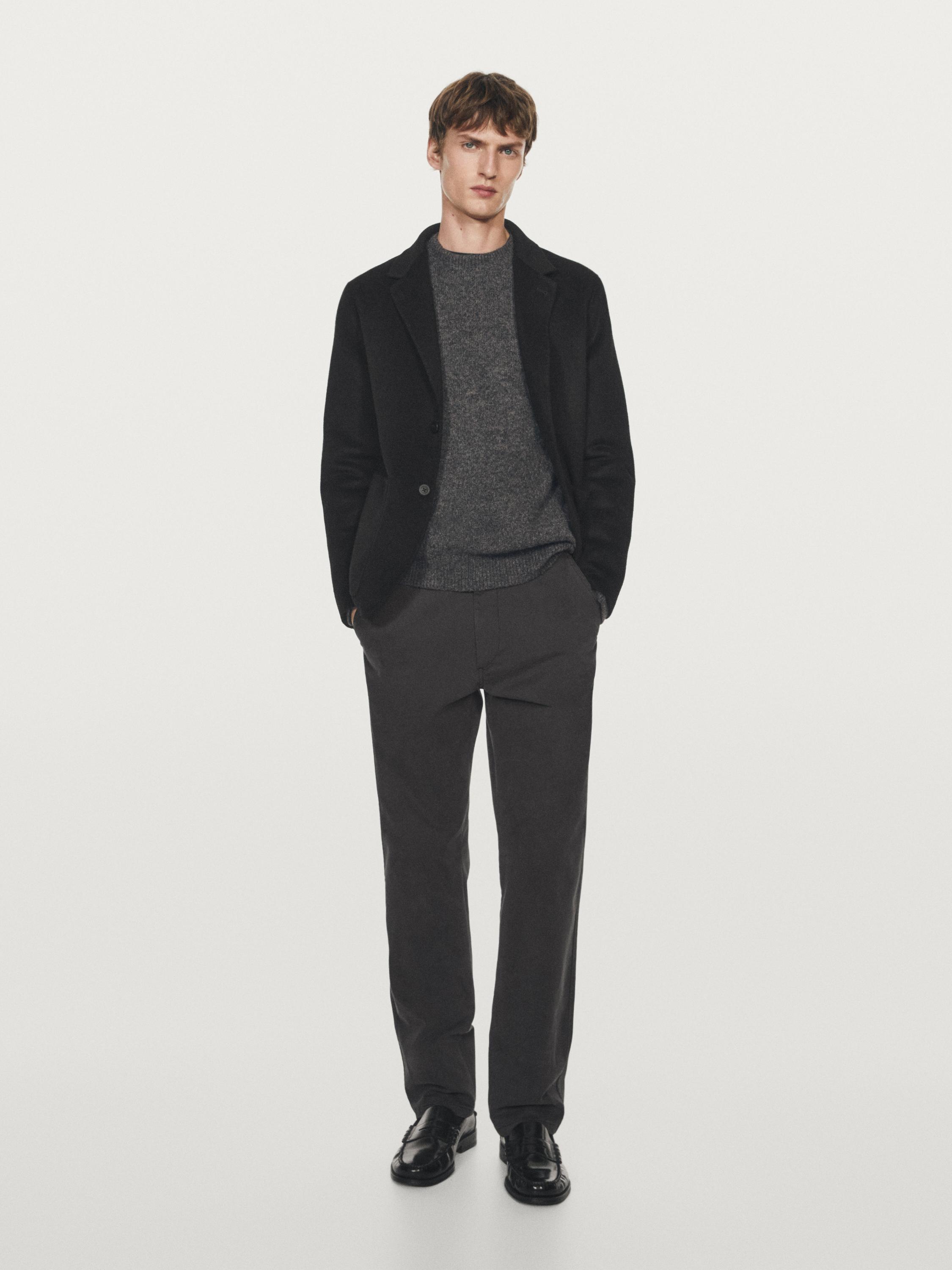 Double wool blend blazer