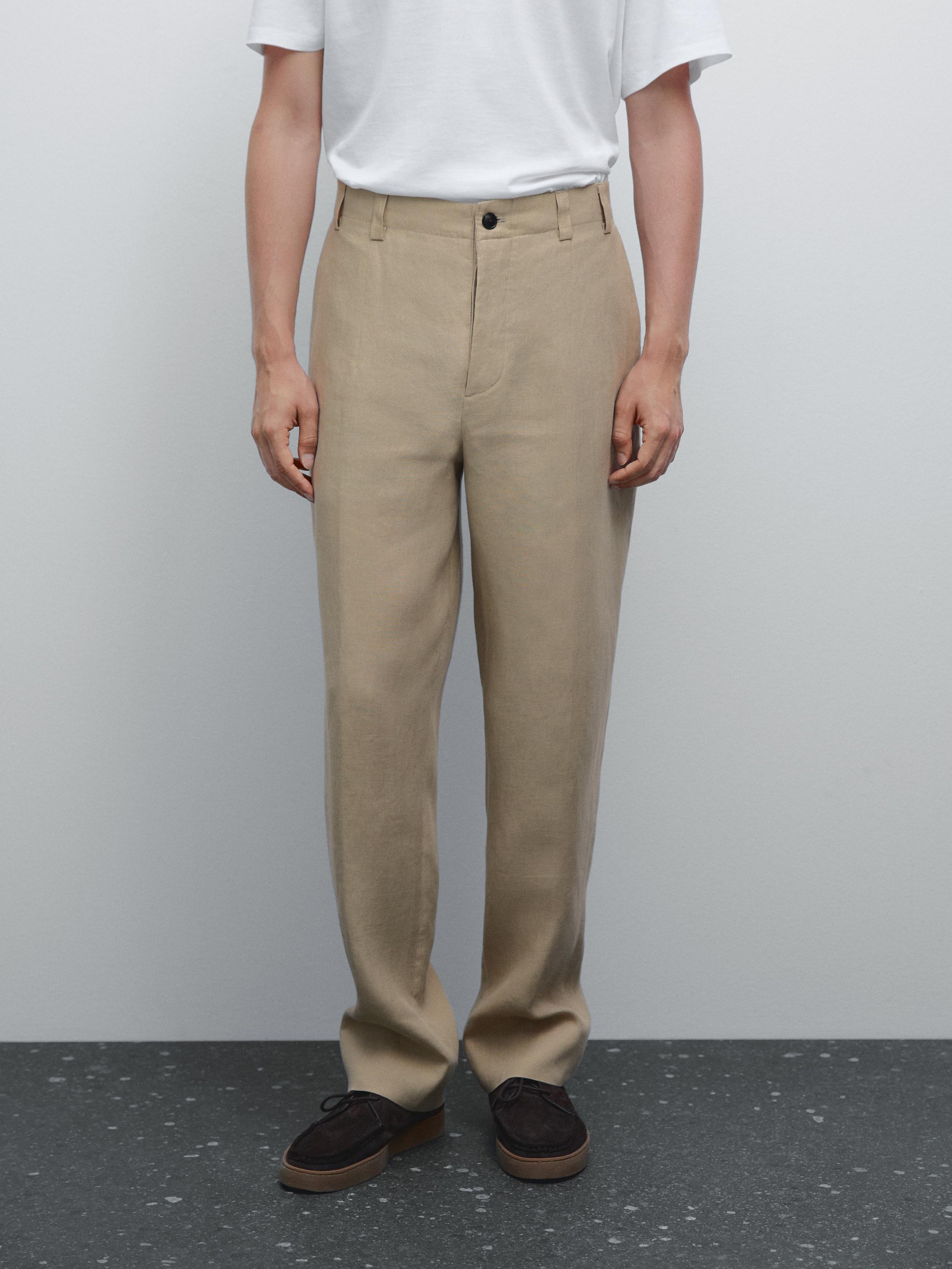 Pantalón total look 100% lino