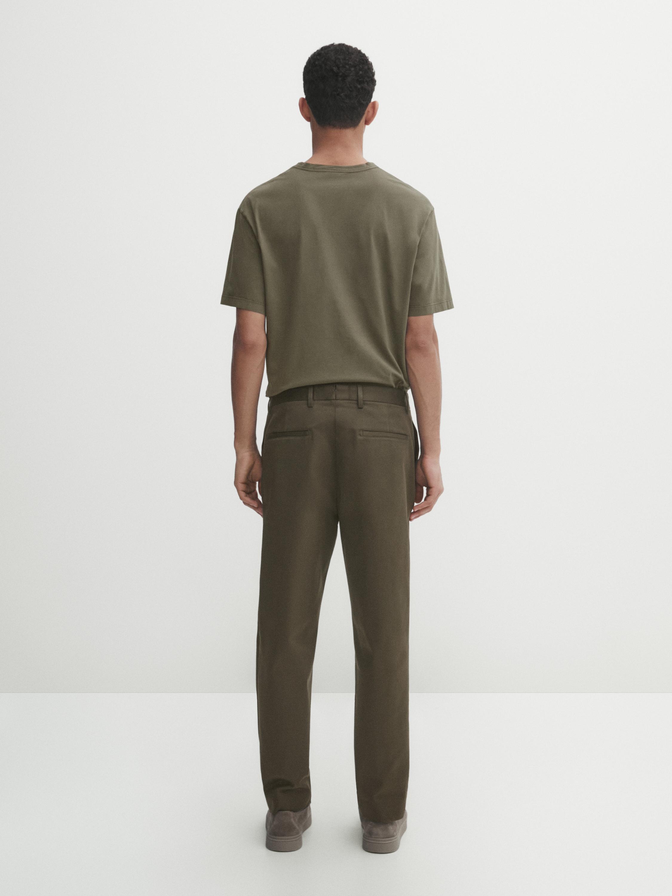 Dyed effect cotton T-shirt