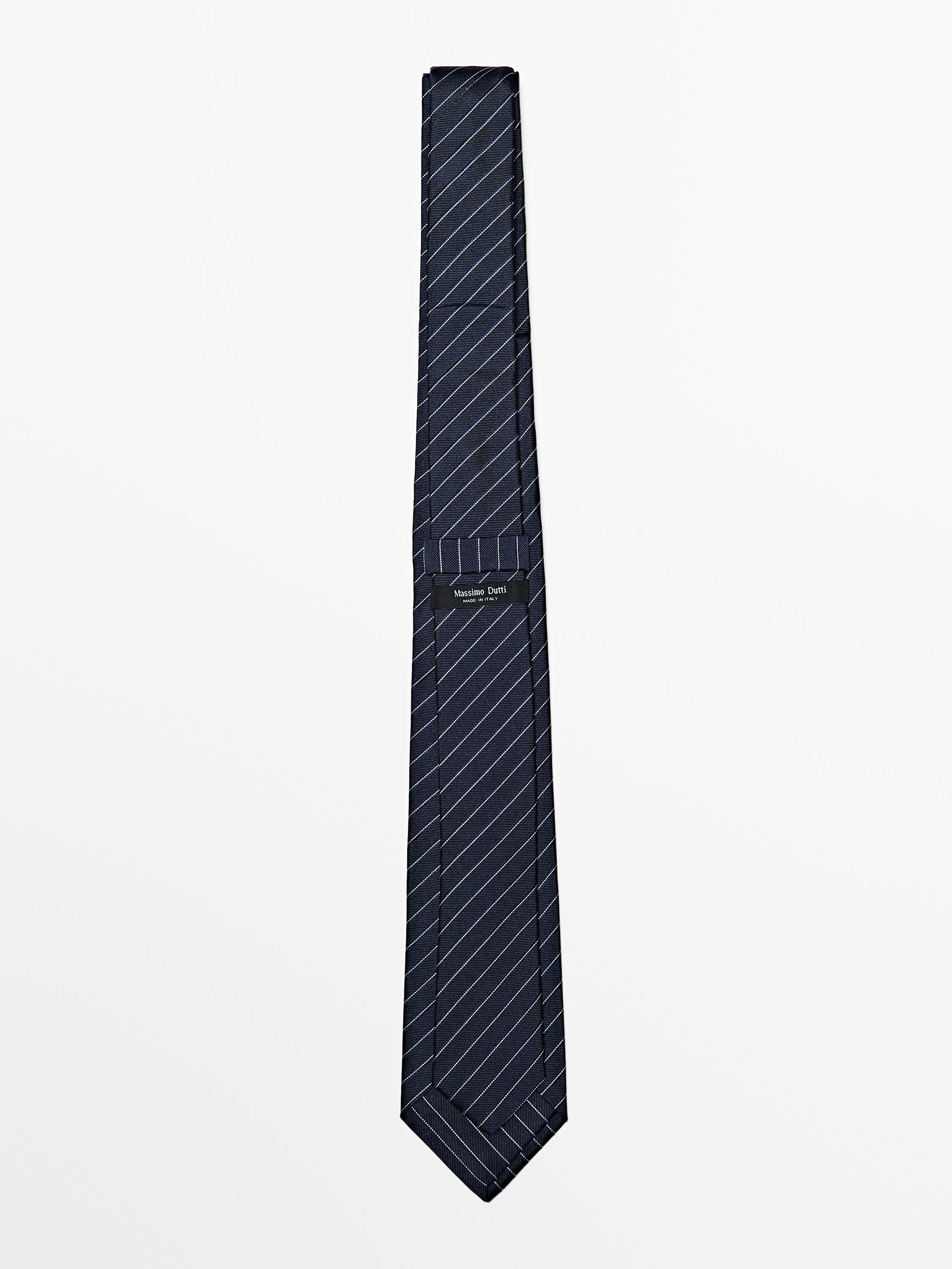 100% silk striped tie