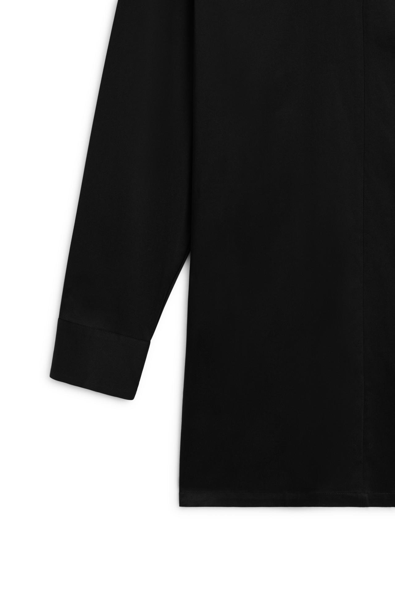 High neck zipper blouse - LIMITED EDITION — BLACK