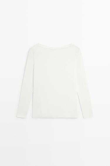 Long sleeve T-shirt - STUDIO — CREAM 5