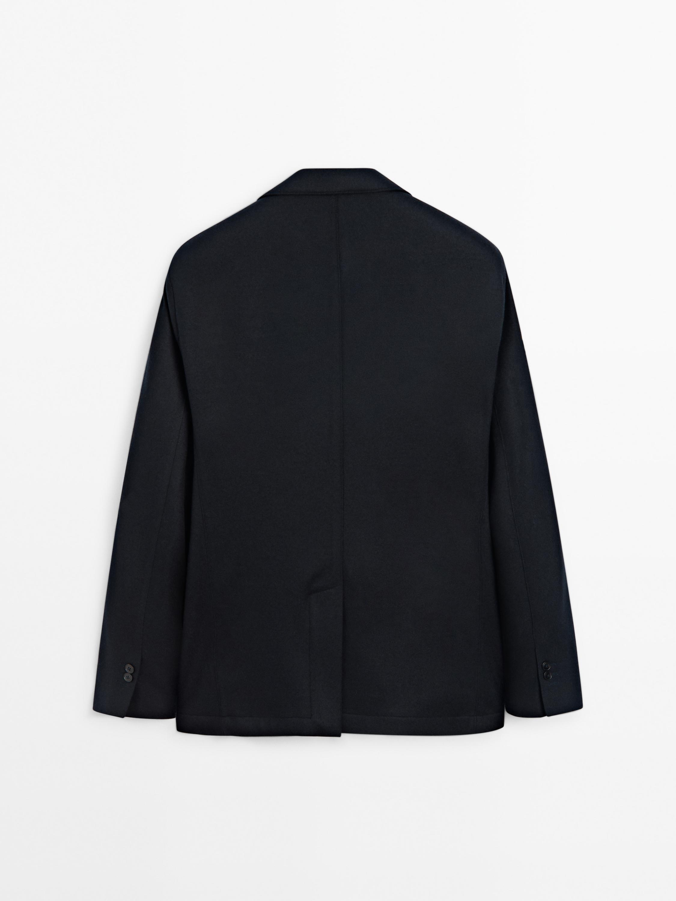 100% wool flowing blazer