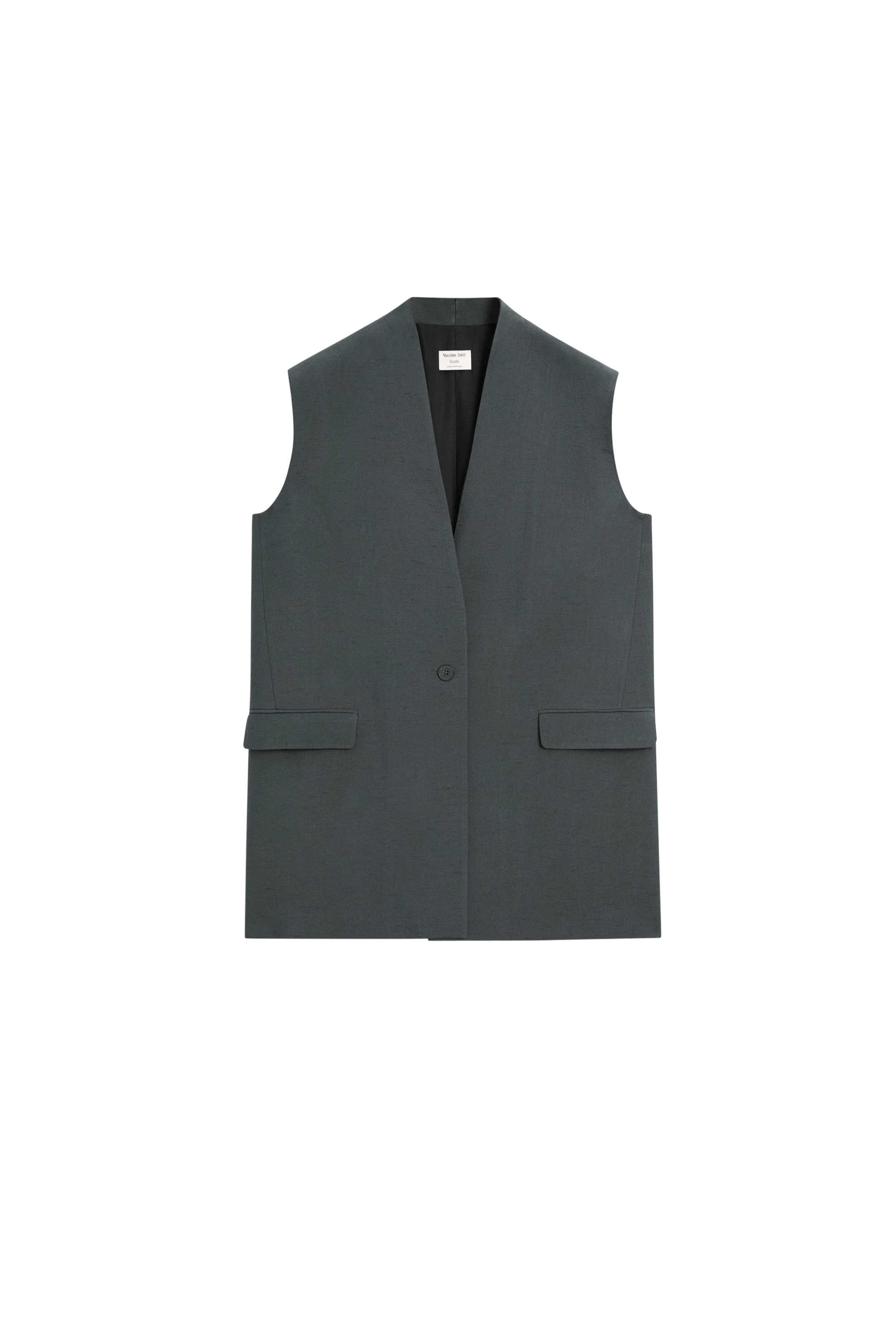 Massimo Dutti V yaka total look yelek - STUDIO
