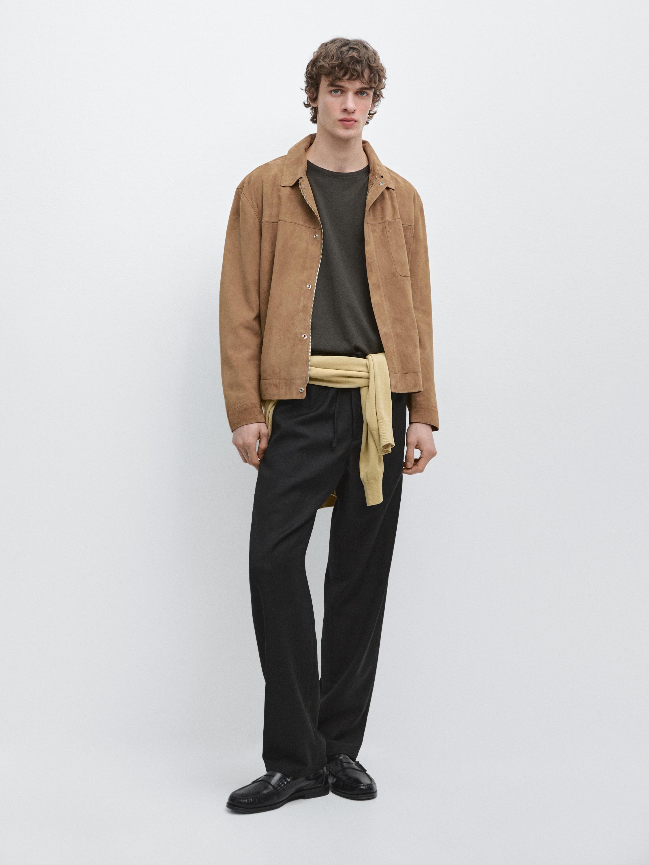 Relaxed fit lõikega villased püksid