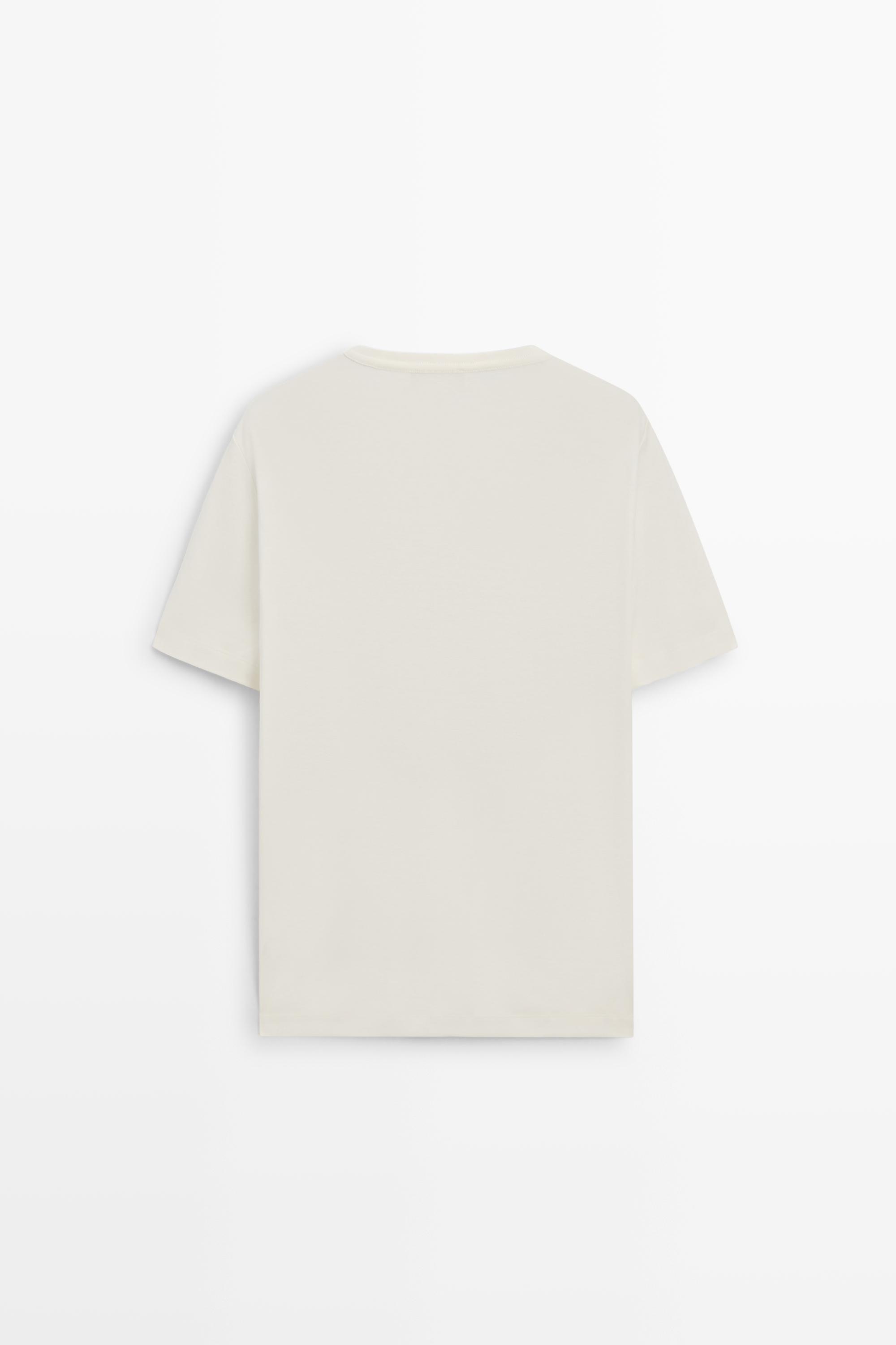 100% Cotton Short-Sleeve T-Shirt — Vanilla