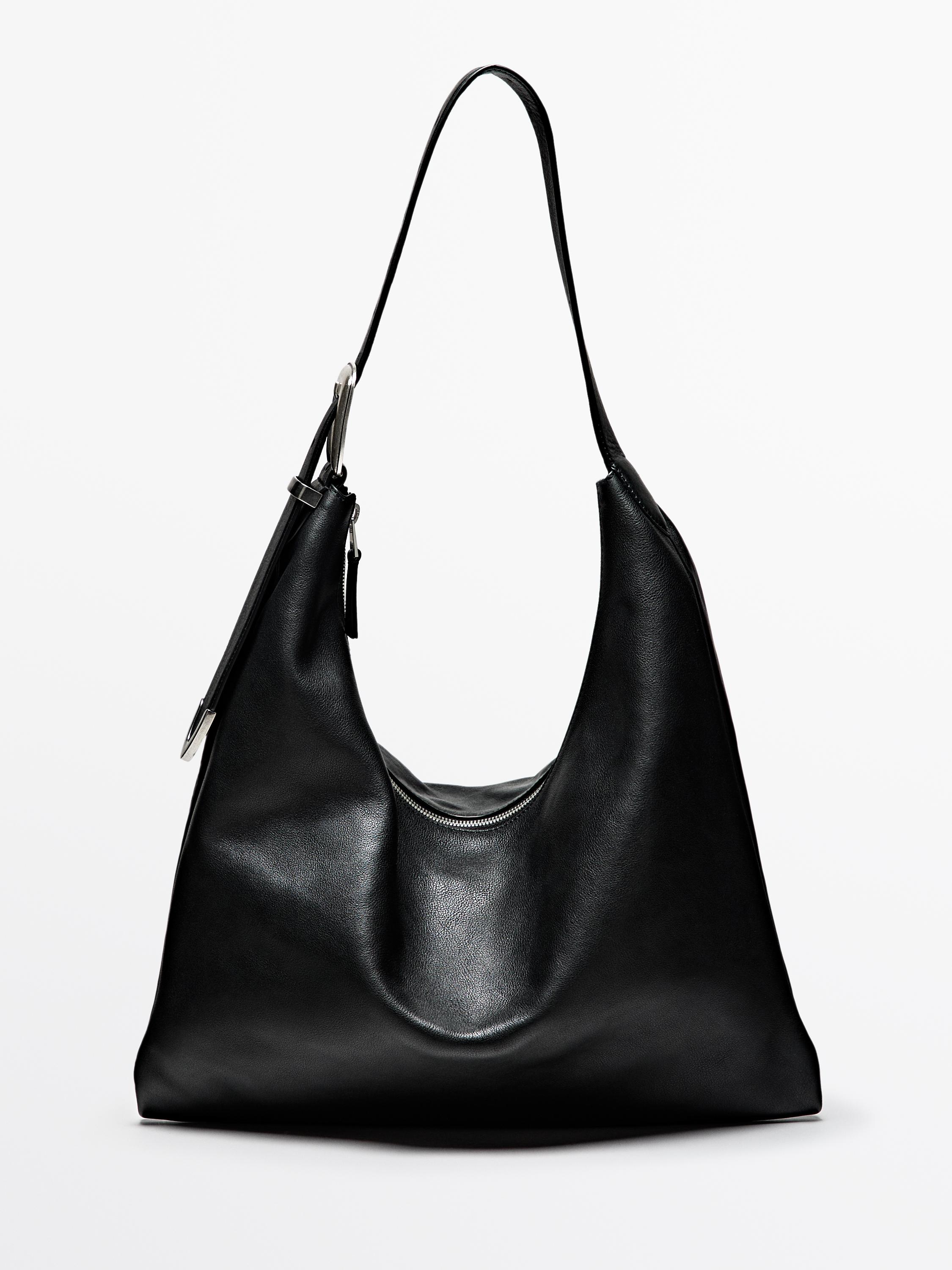 Nappa leather maxi bag