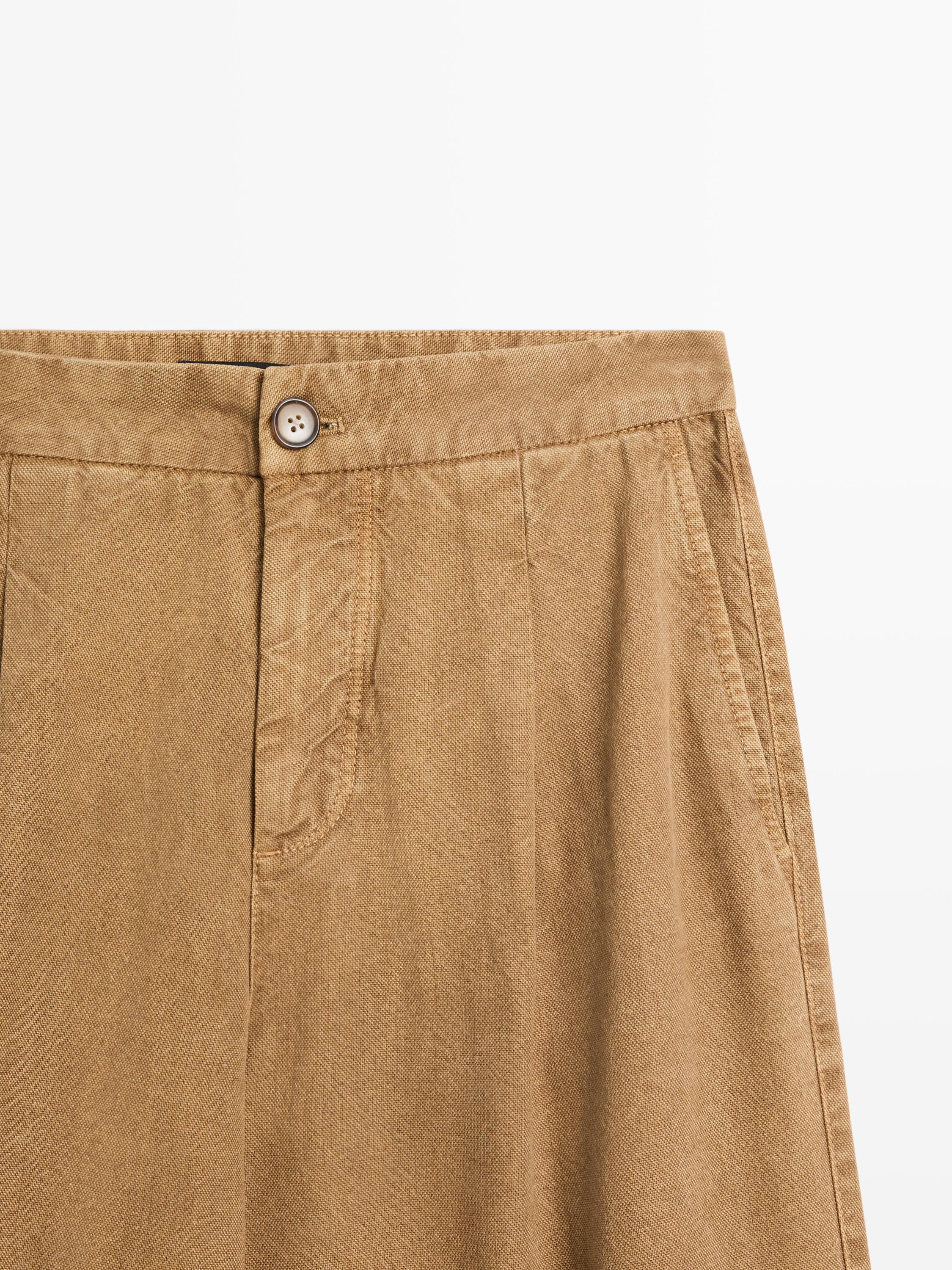 Pantalón relaxed fit tiro alto