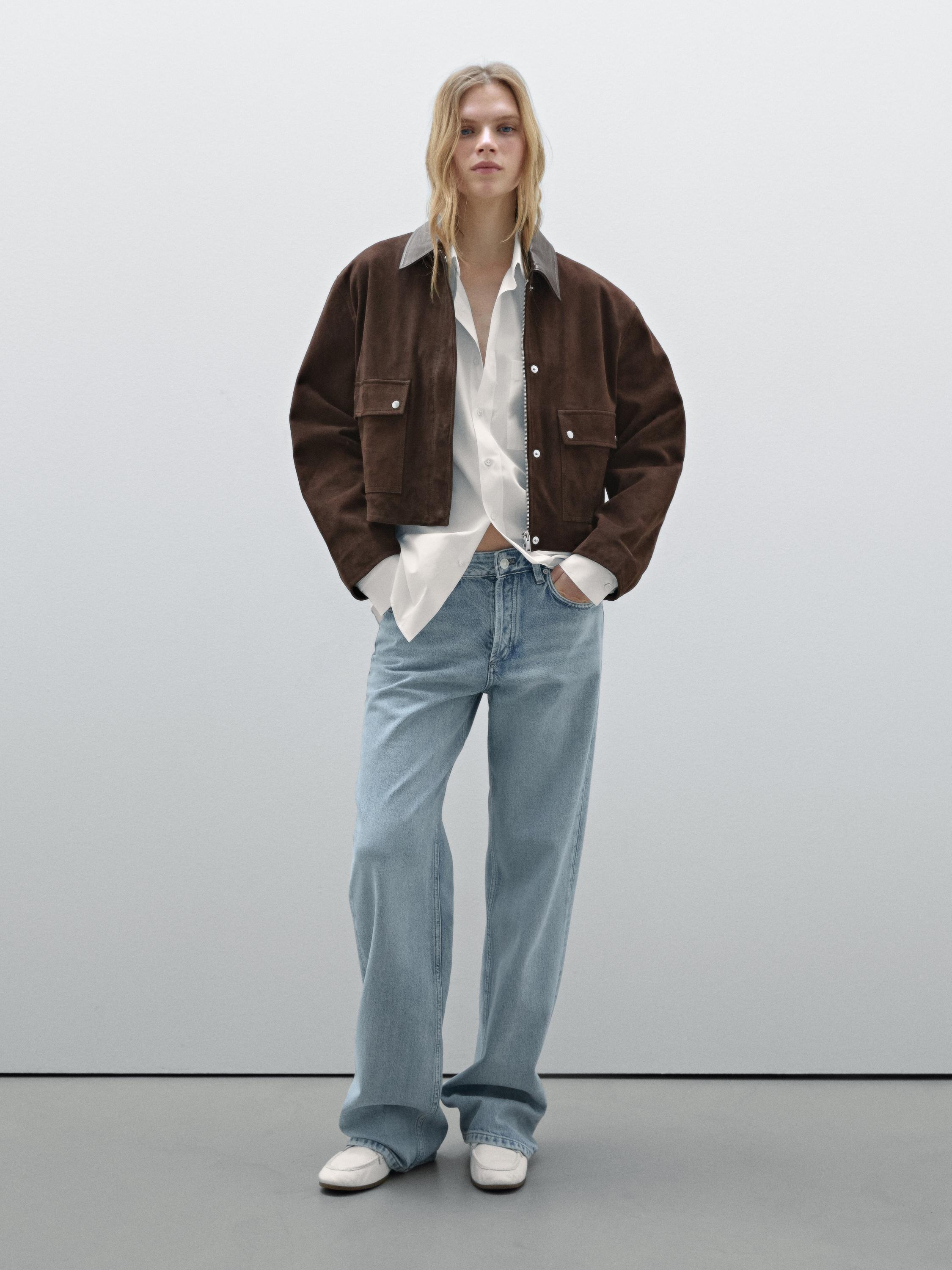 Cazadora De Piel Mujer Massimo Dutti Rebajas Dutti Mujer Plumifero