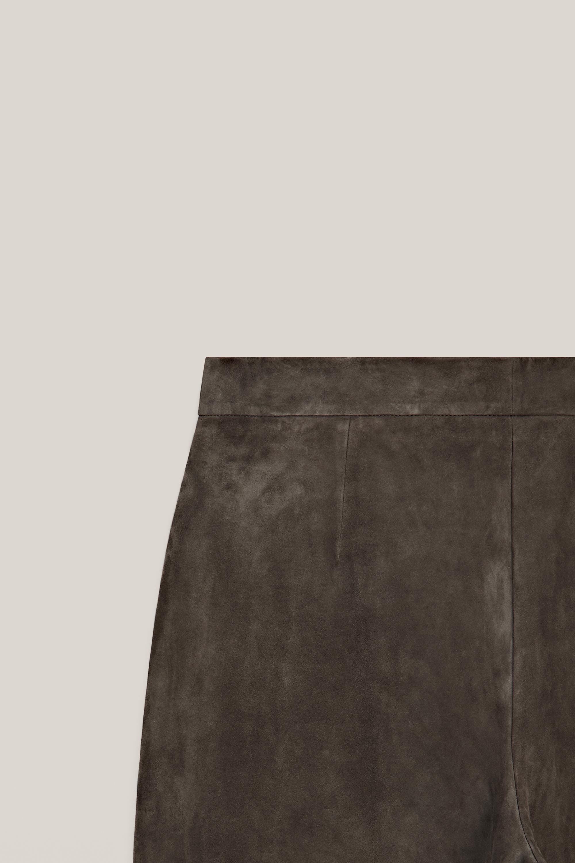 Suede leather trousers - LIMITED EDITION — MOLE BROWN