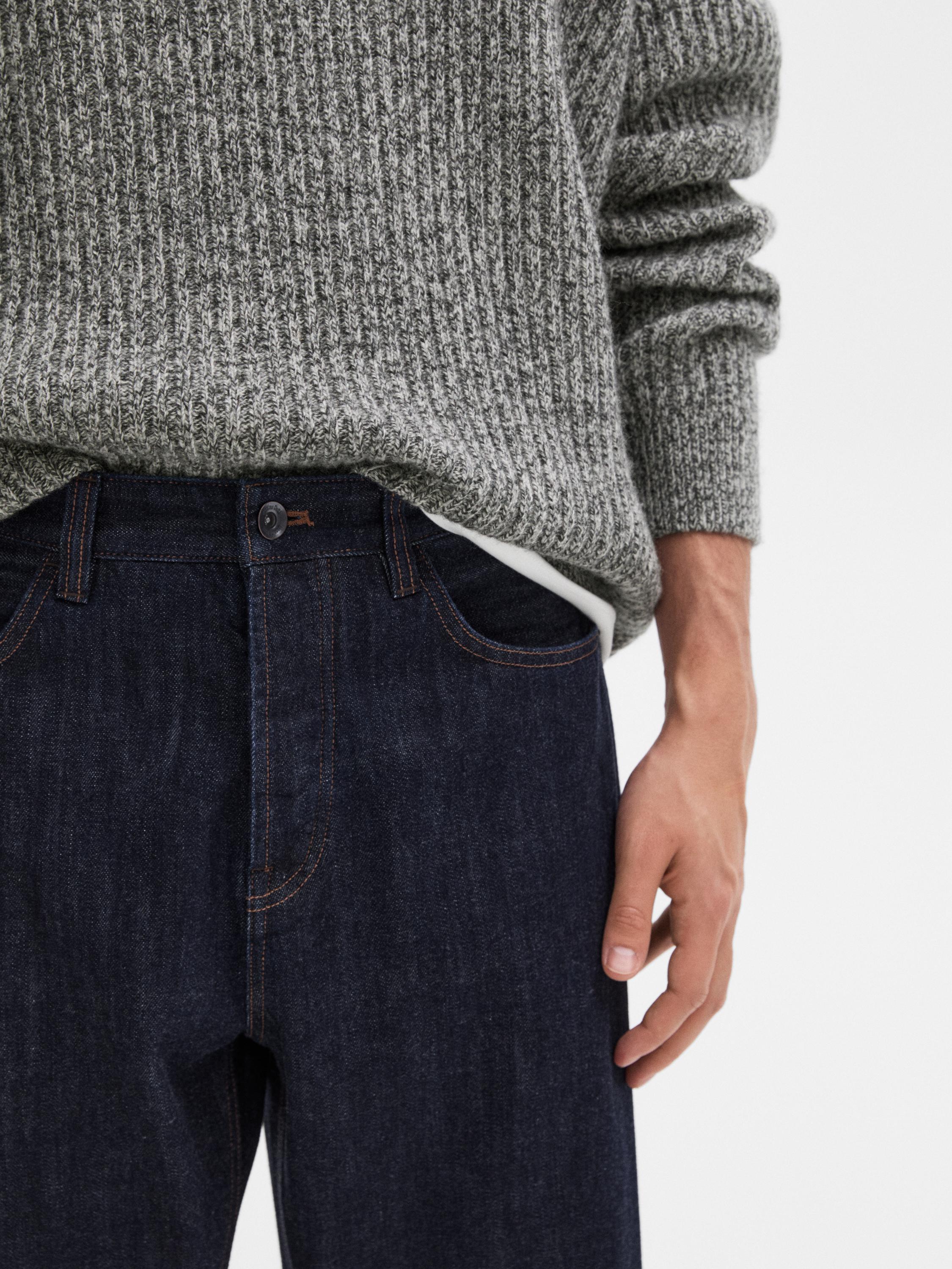 Relaxed fit selvedge jeans