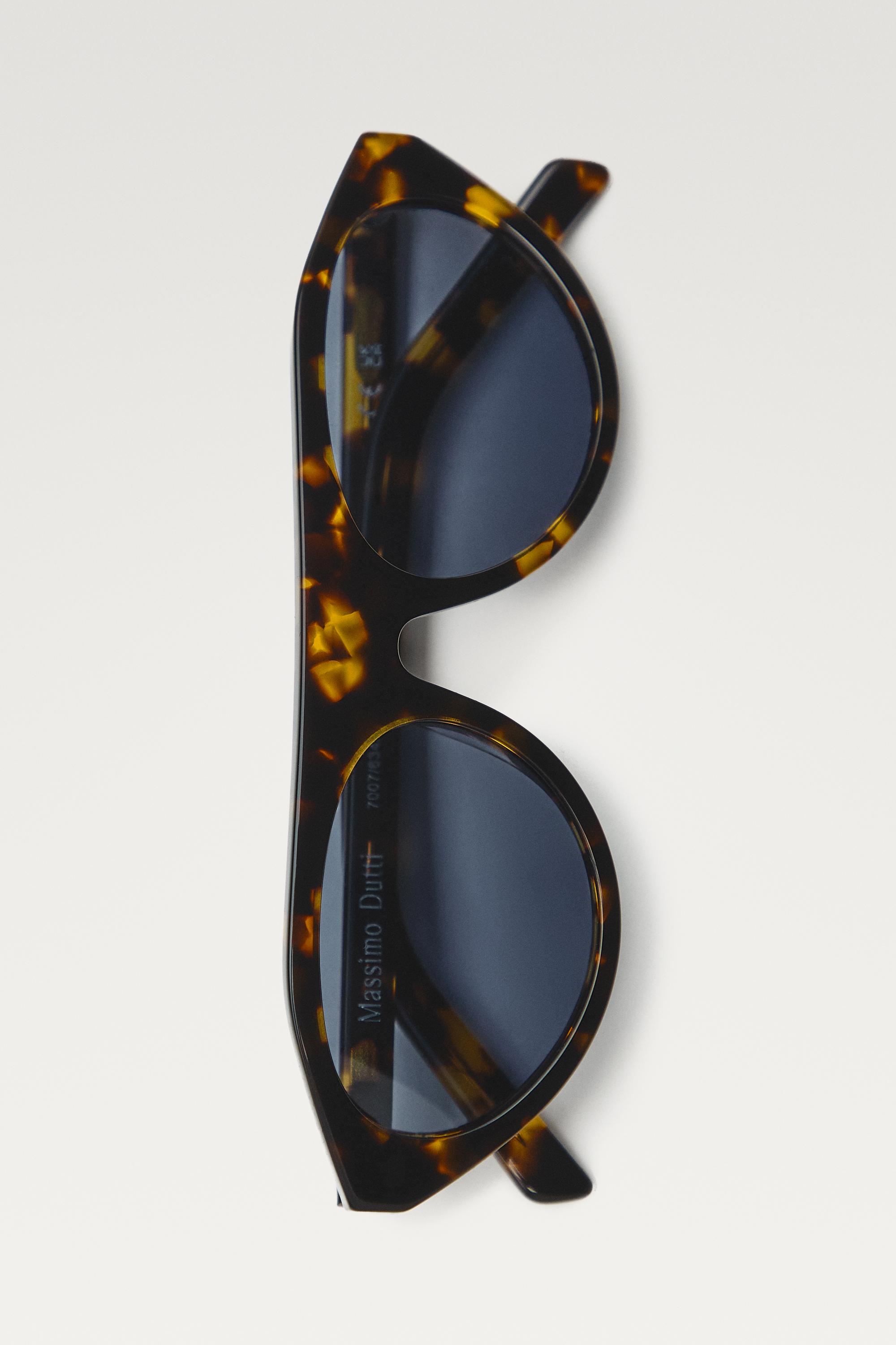 Oval sunglasses — BROWN