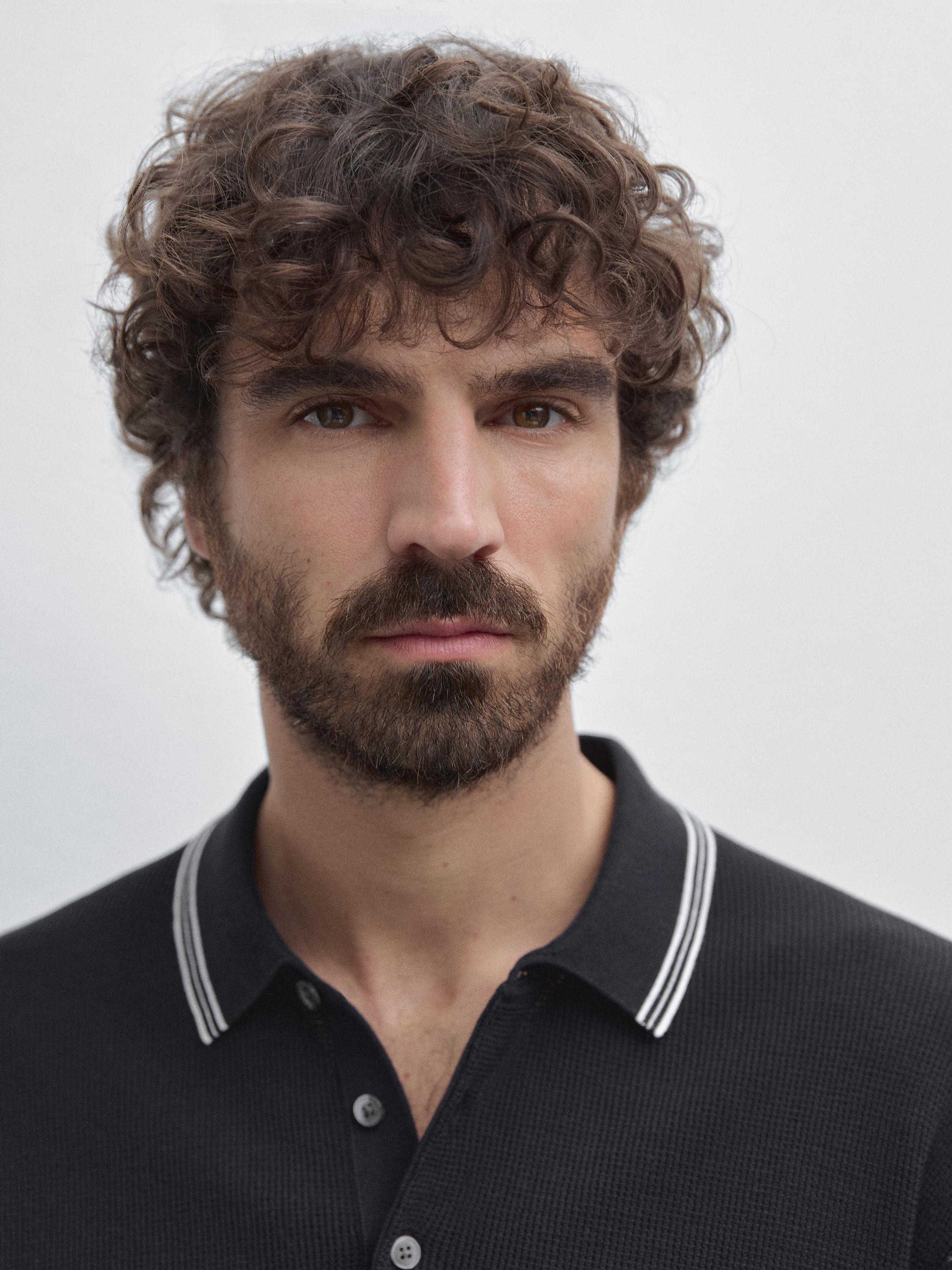 100% cotton knit polo shirt