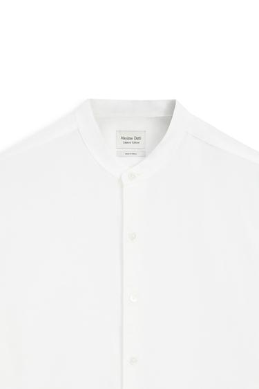 Regular fit stand collar shirt - LIMITED EDITION — WHITE 9