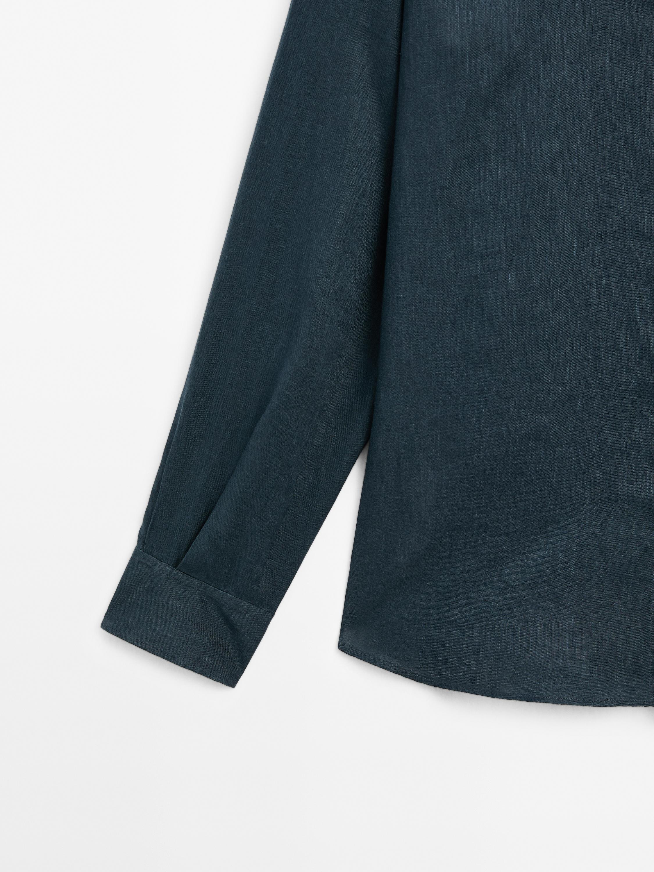 100% linen slim fit shirt