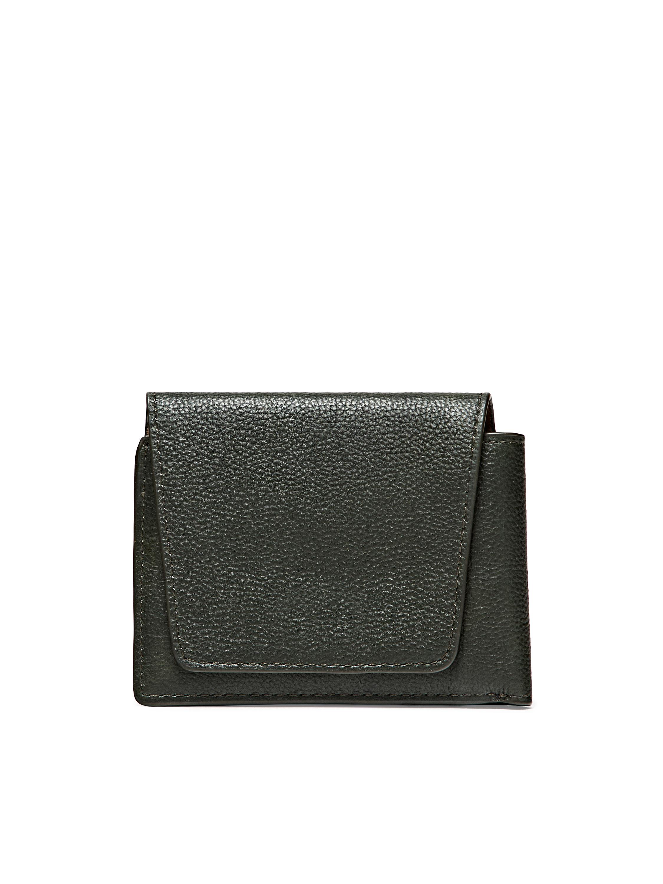 Nappa leather wallet — GREEN