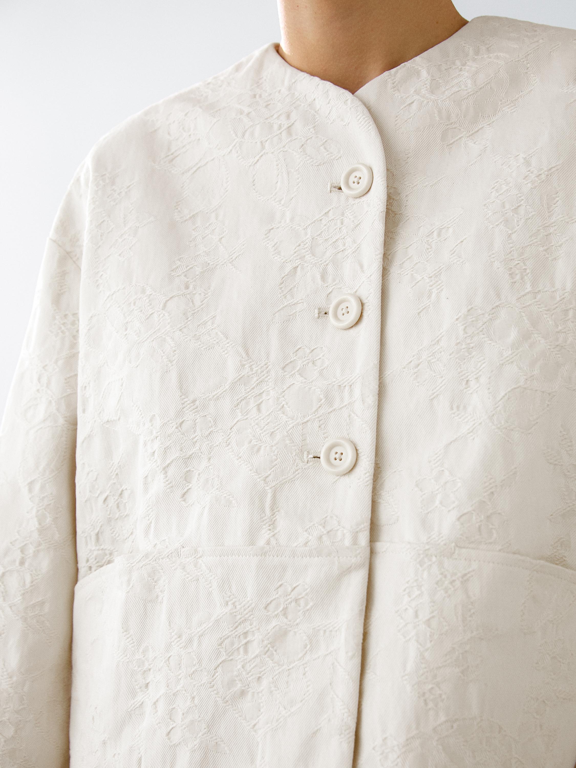 純棉花卉面料夾克