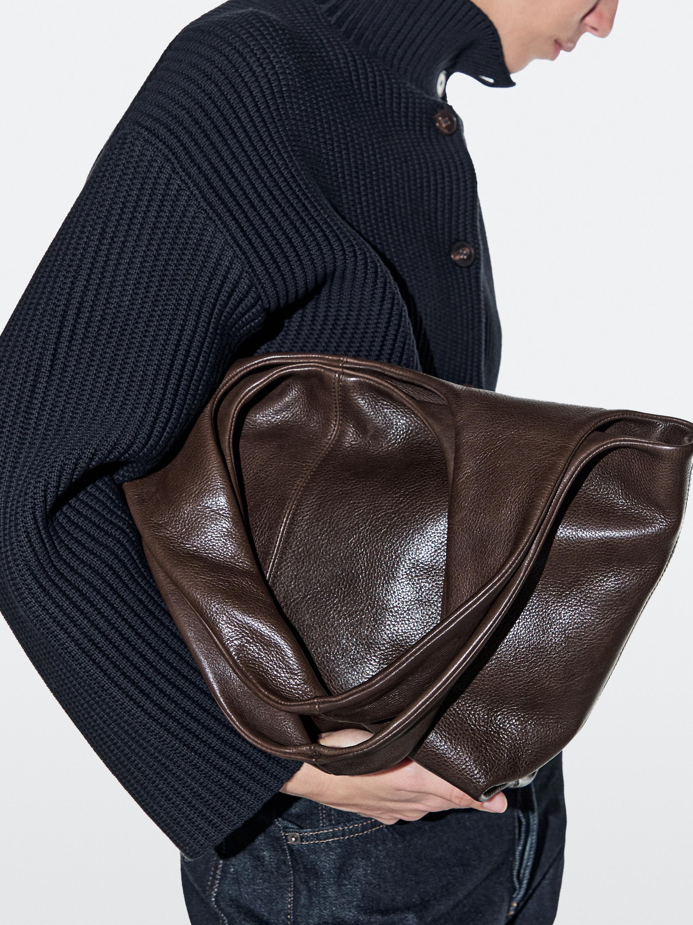 Medium nappa leather bag — BROWN