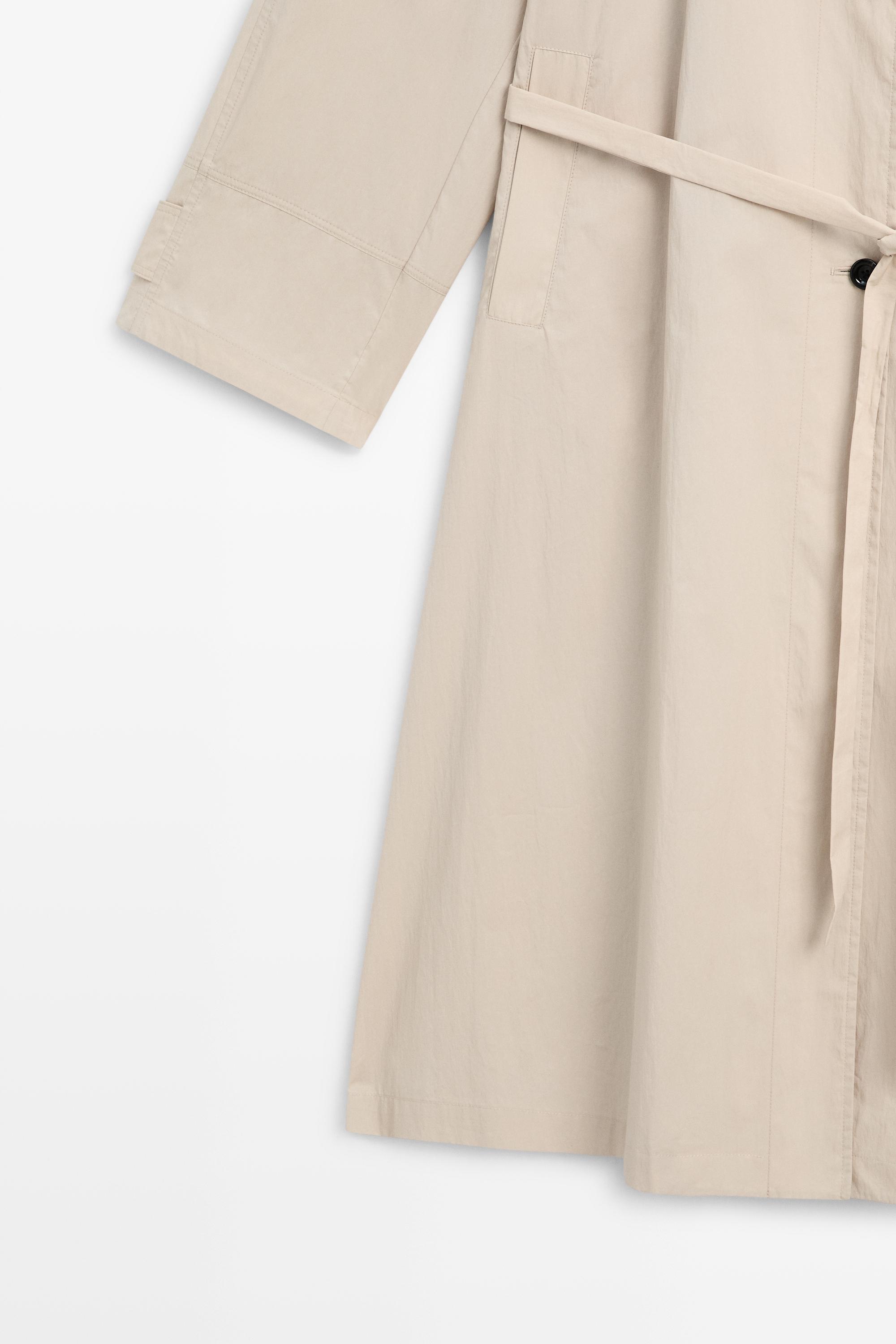 Long flowing trench coat — Beige