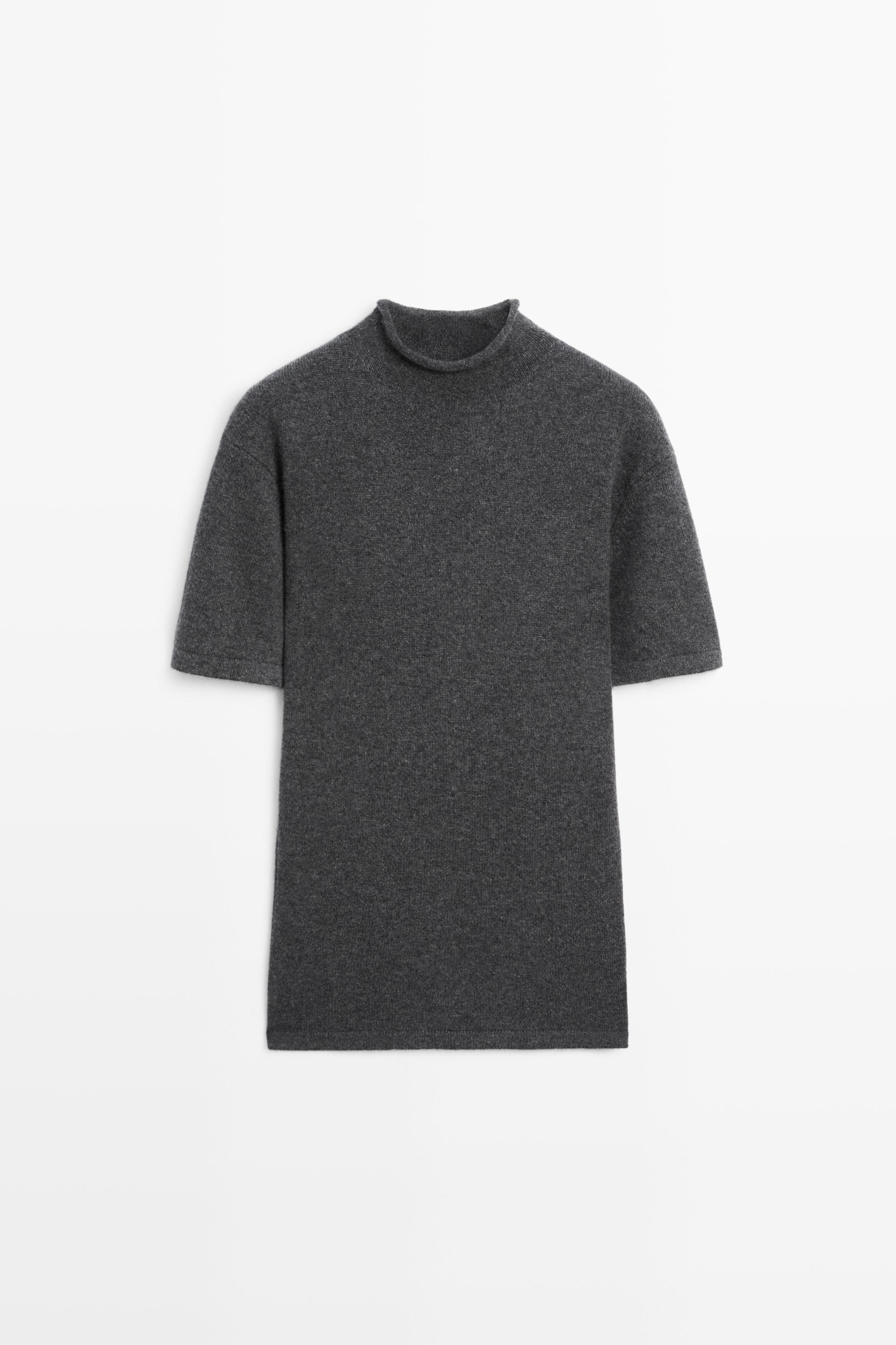 Pull manches courtes 100 % cachemire