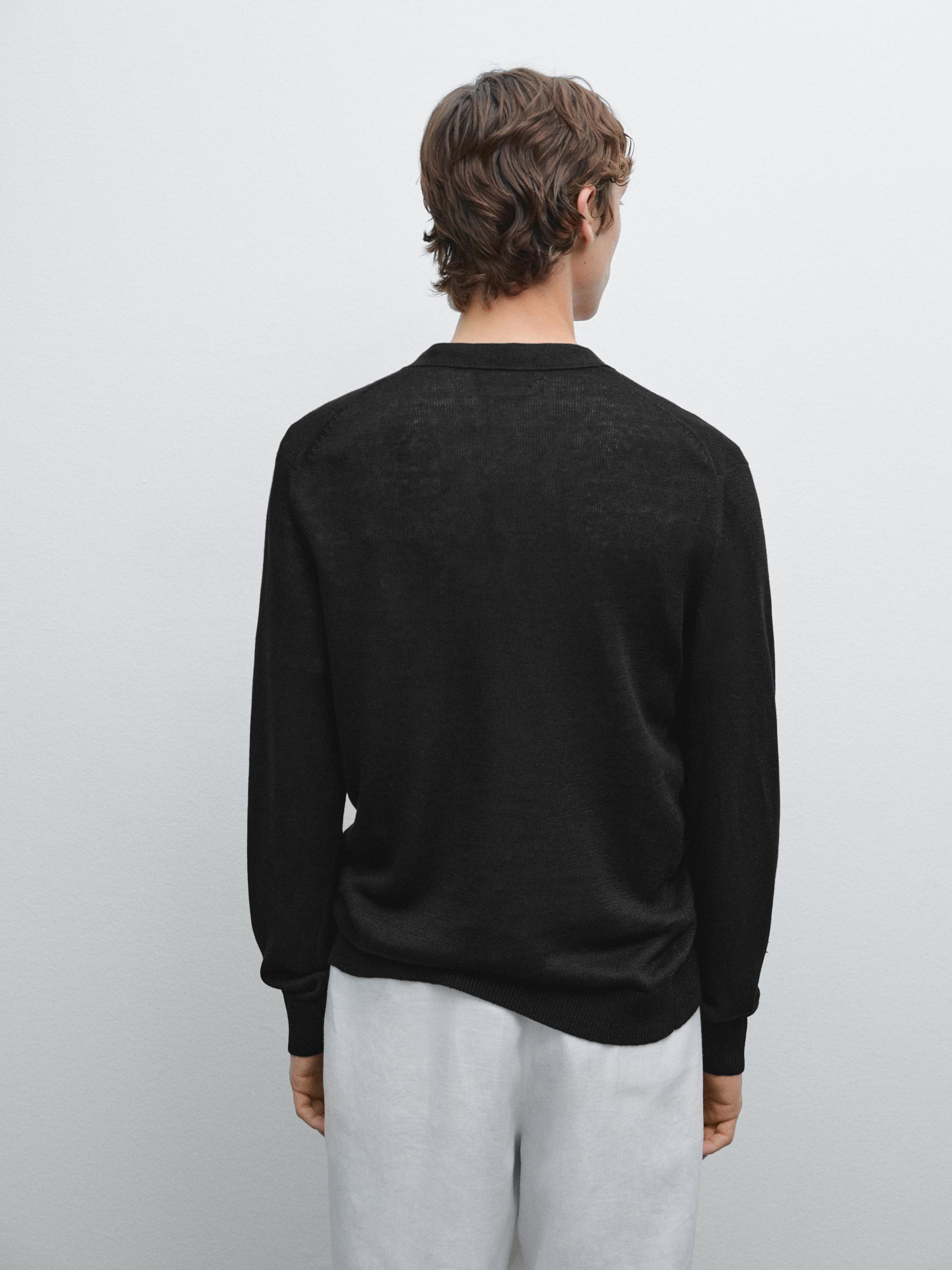 100% linen knit cardigan