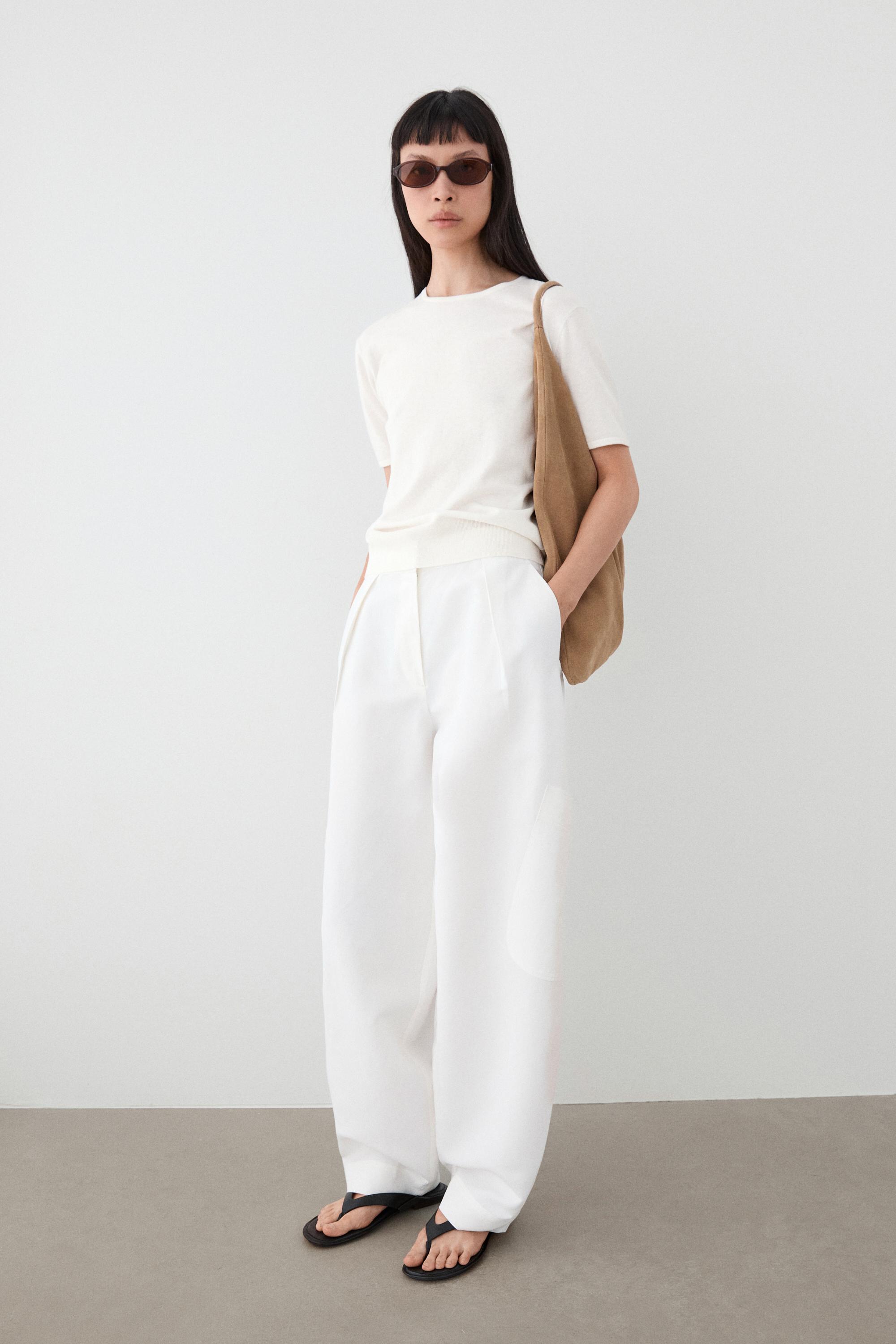 Split leather maxi shopper bag - LIMITED EDITION — SAND