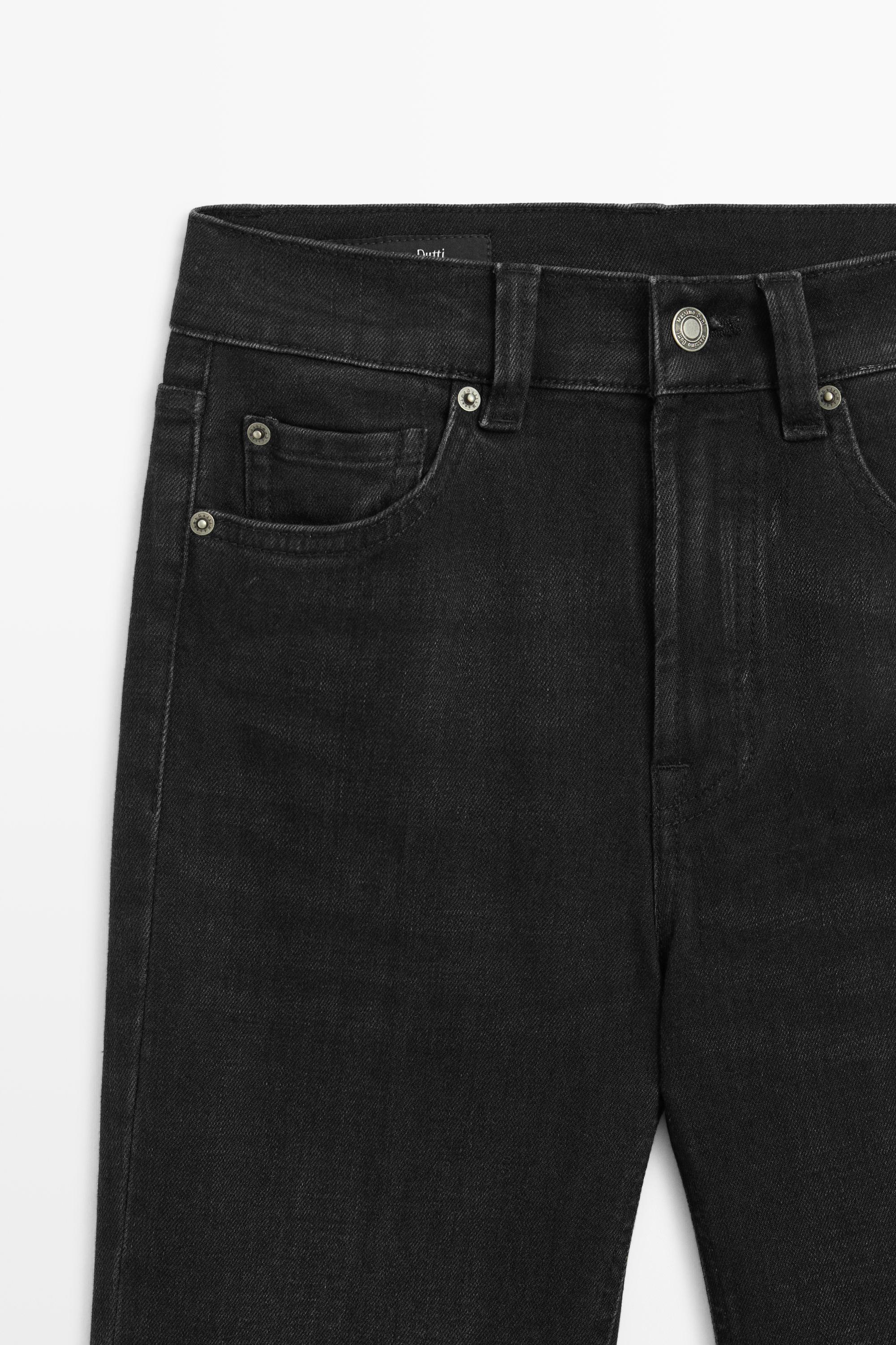 High-waist skinny flare jeans