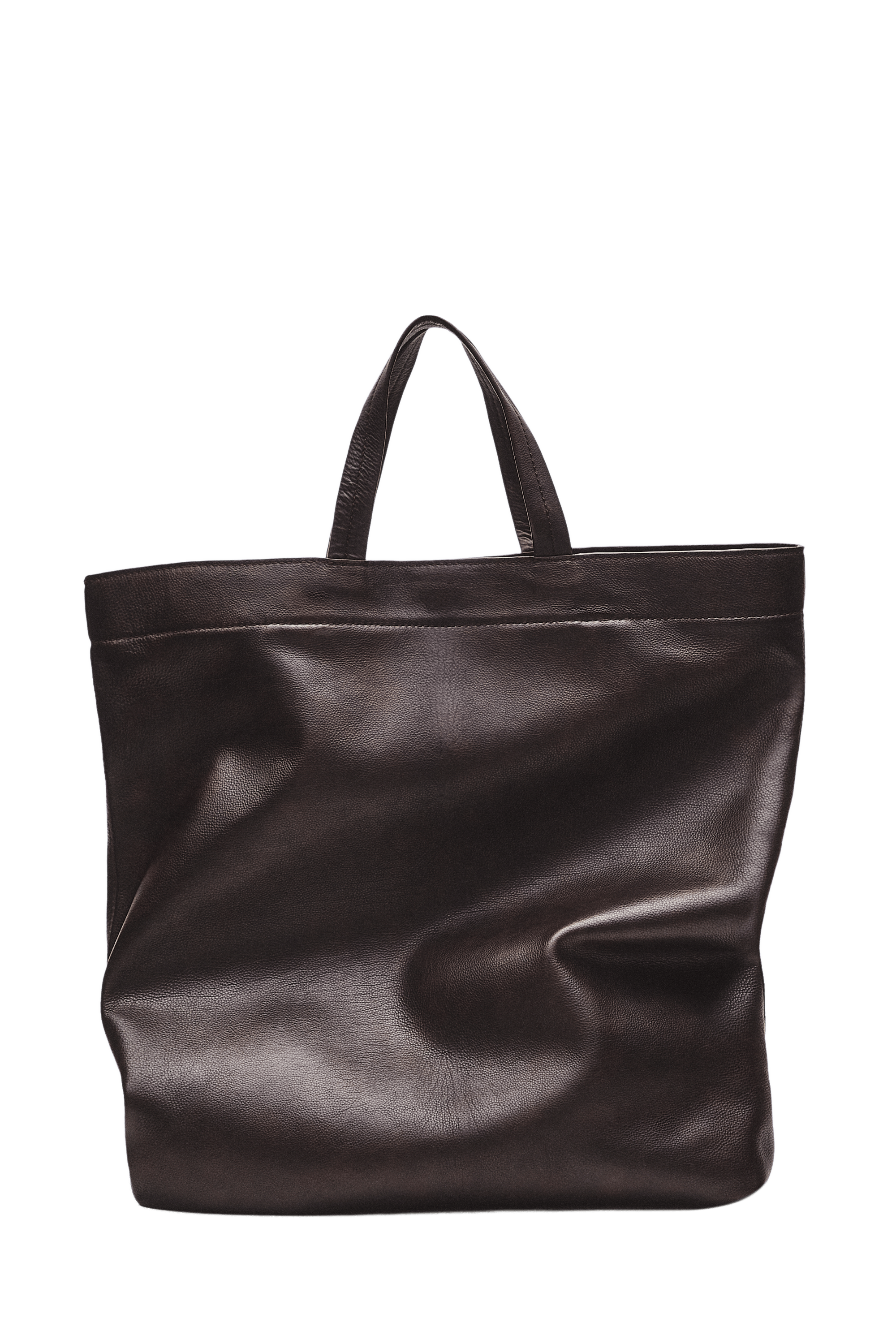 Massimo Dutti Napa deri tote çanta görsel 7