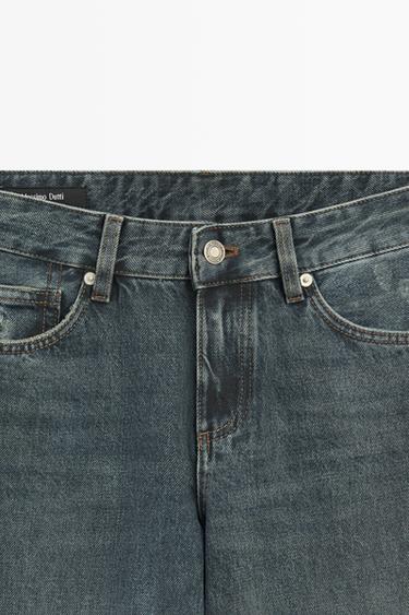 Low-rise straight-leg jeans — Dark blue 9