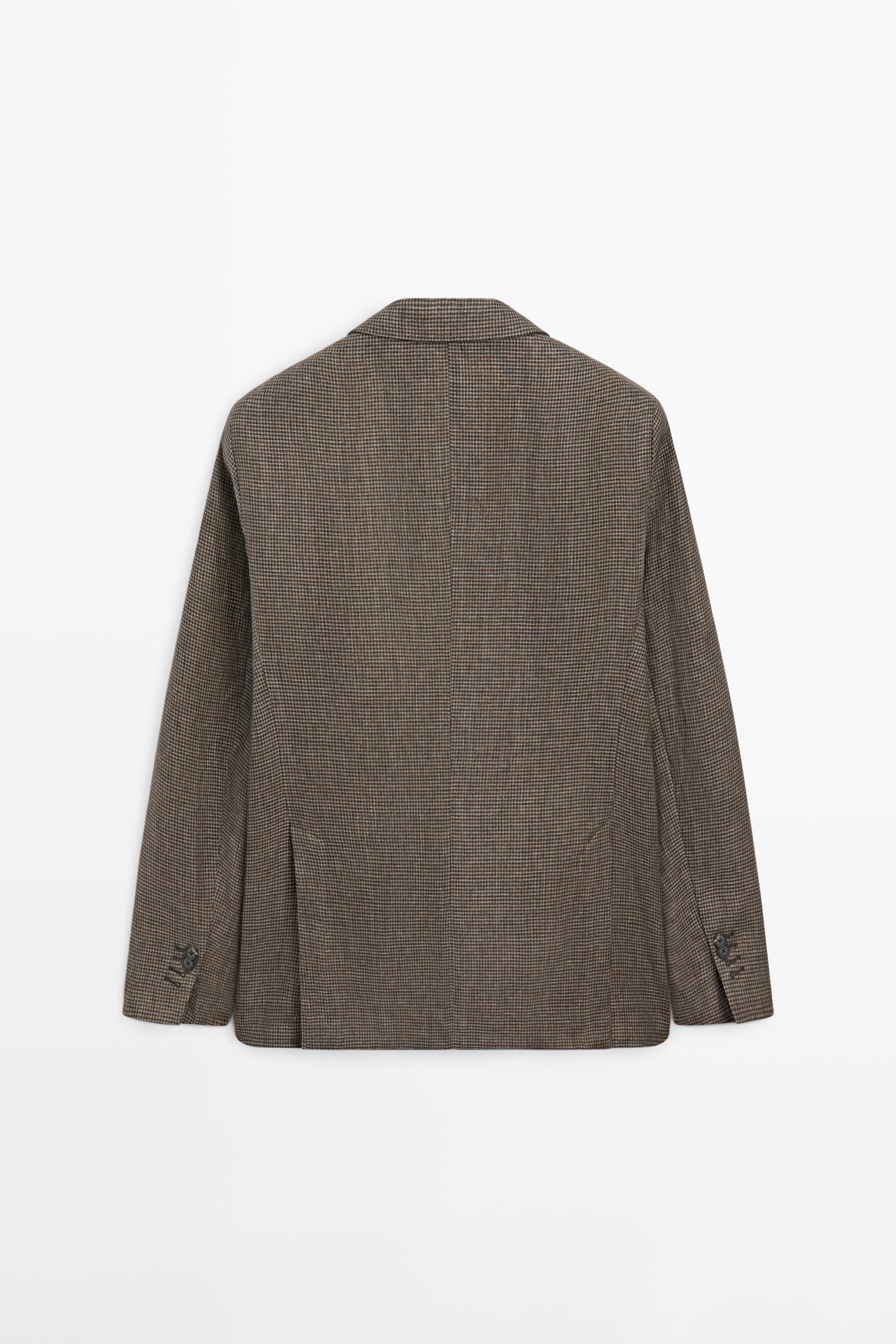 100% linen blazer with pocket details — OCHRE