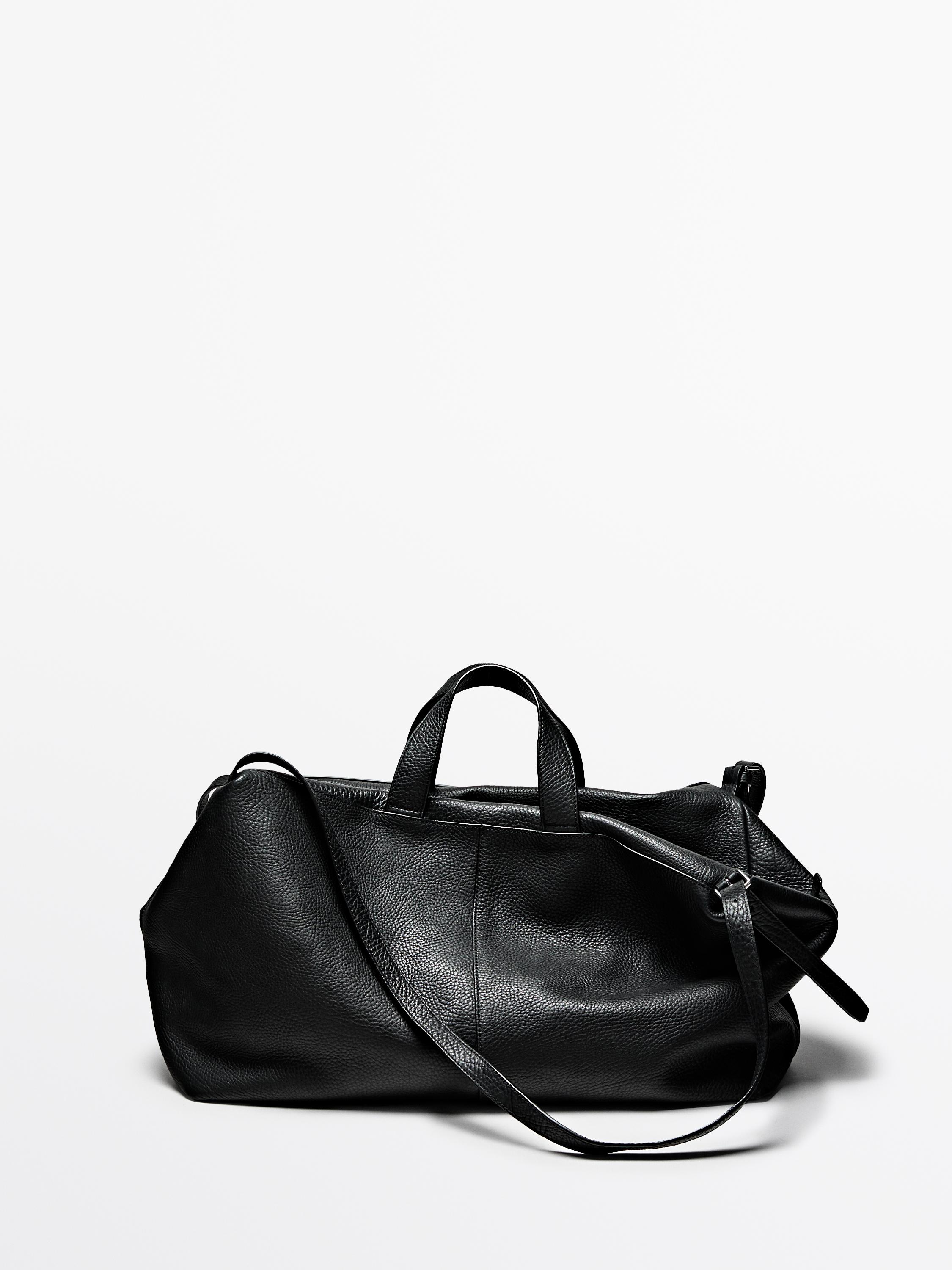 Sac duffle en cuir nappa
