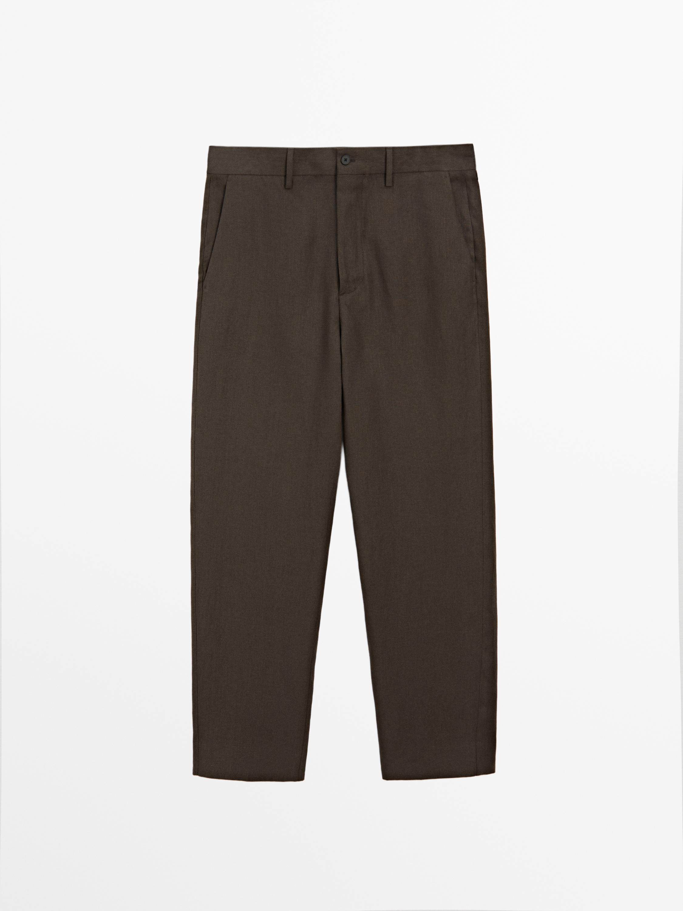 Pantalon de costume en lin