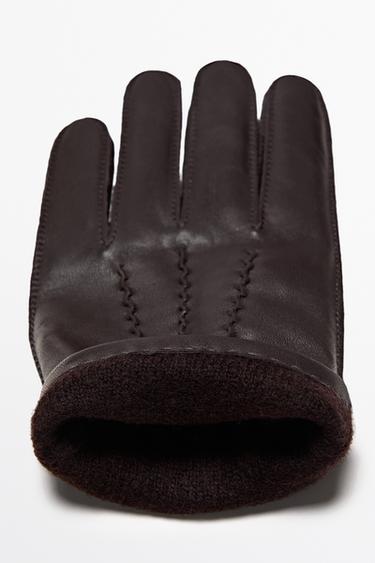Nappa leather gloves — BROWN 5