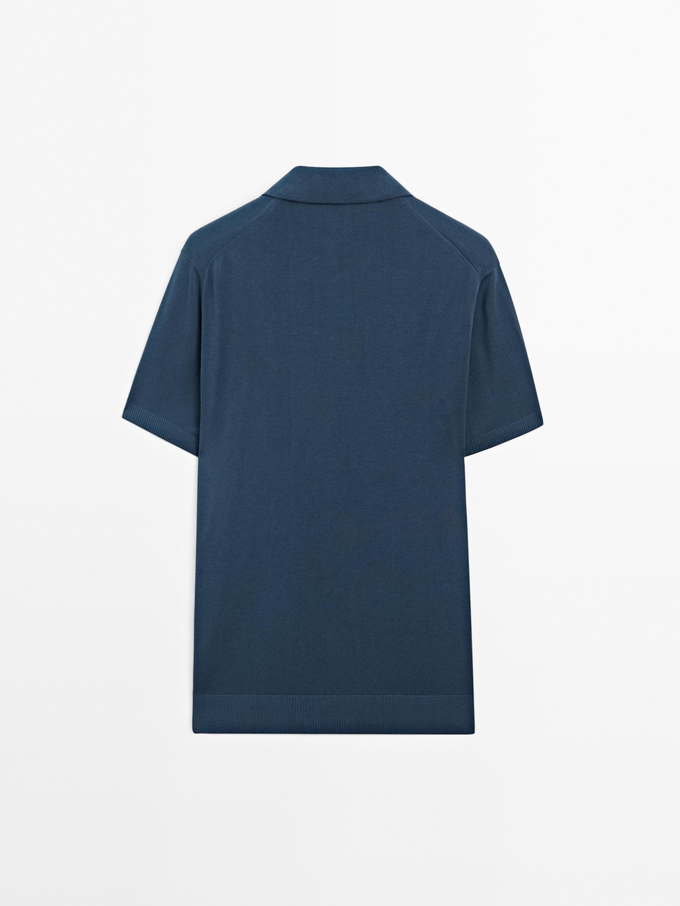 Polo en maille à manches courtes