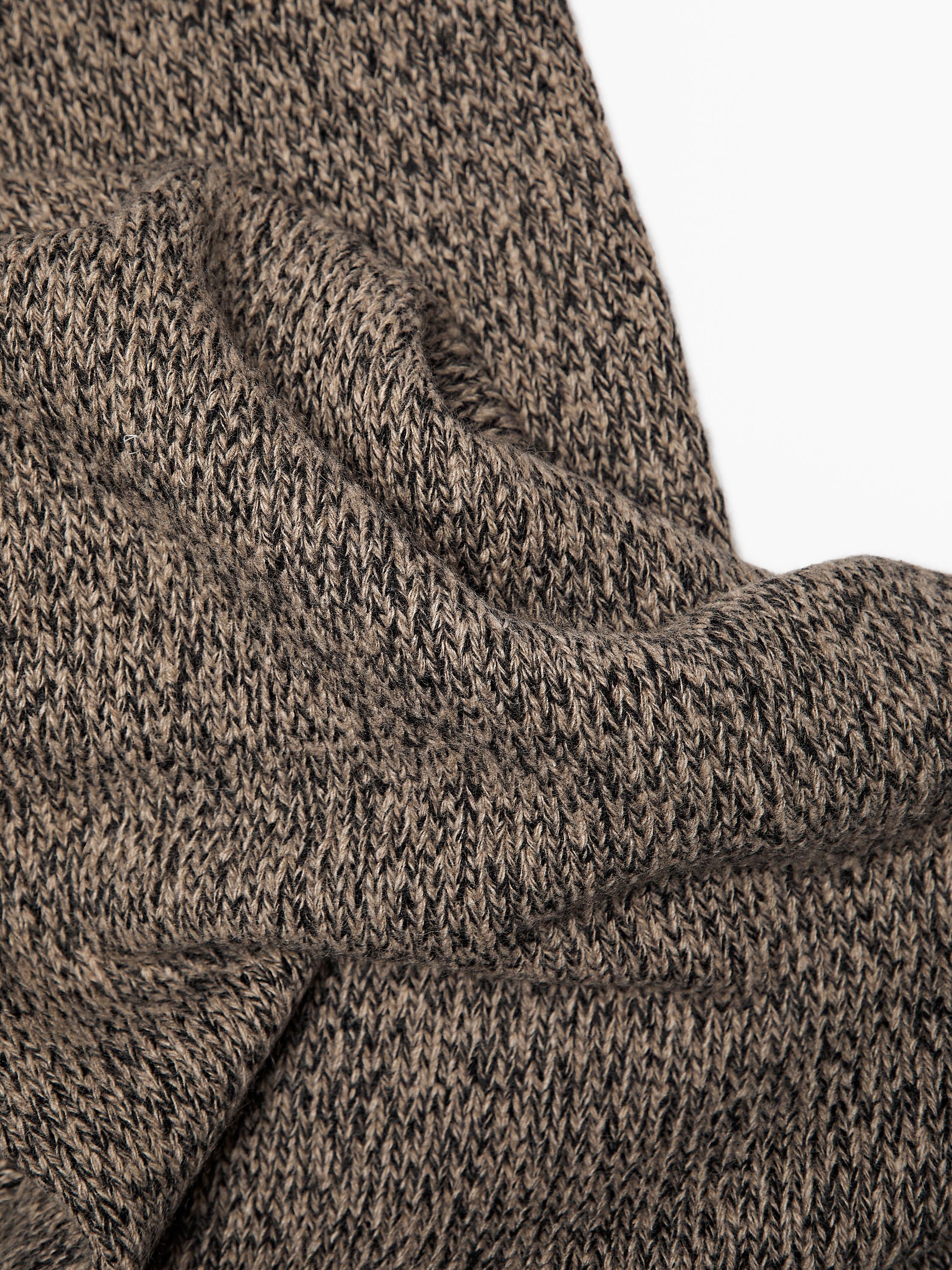 Mouliné-Schal aus 100 % Kaschmir