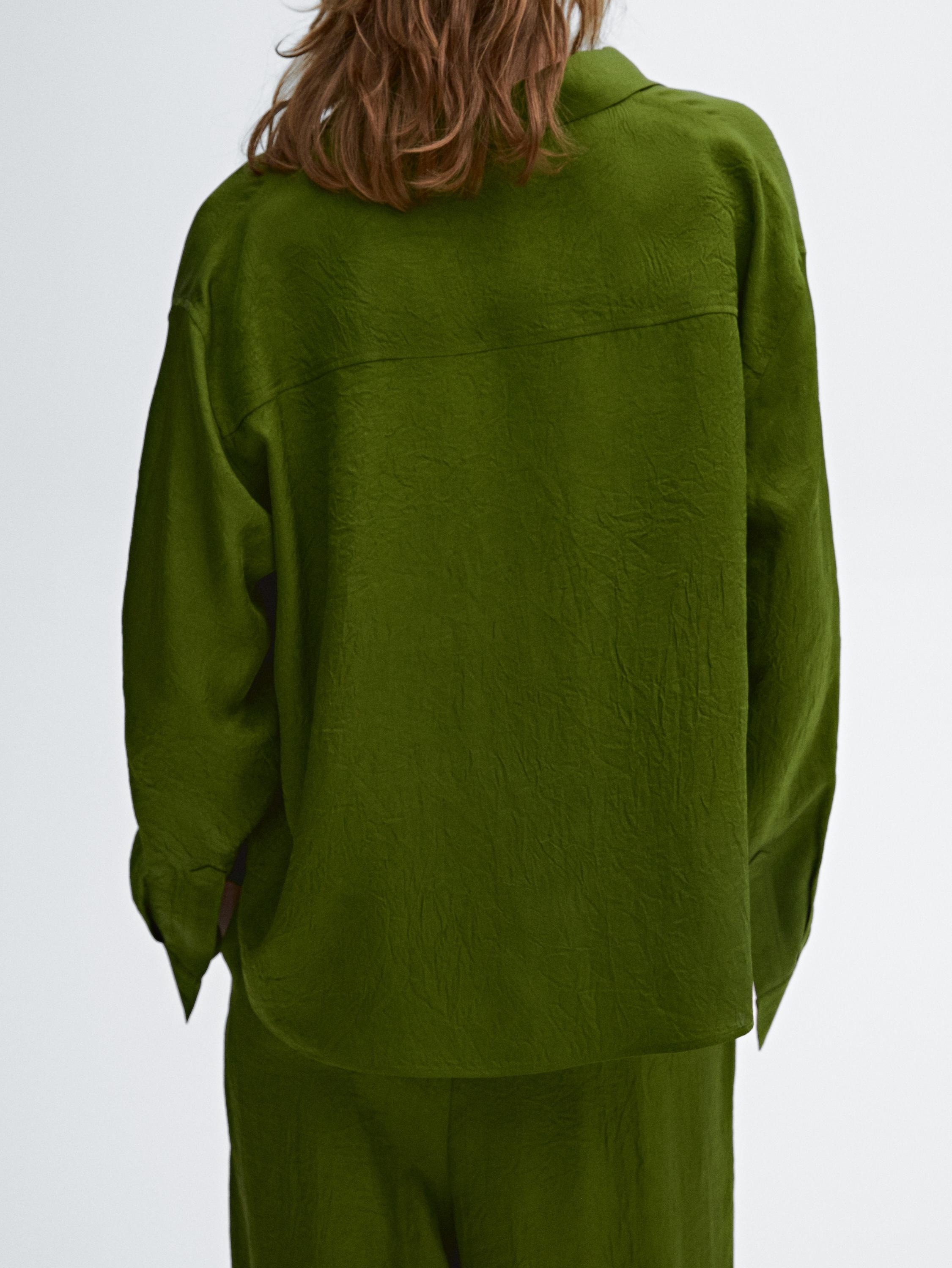 Camisa fluida satinada