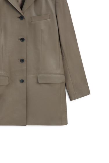Nappa leather blazer - LIMITED EDITION — MOLE BROWN 8