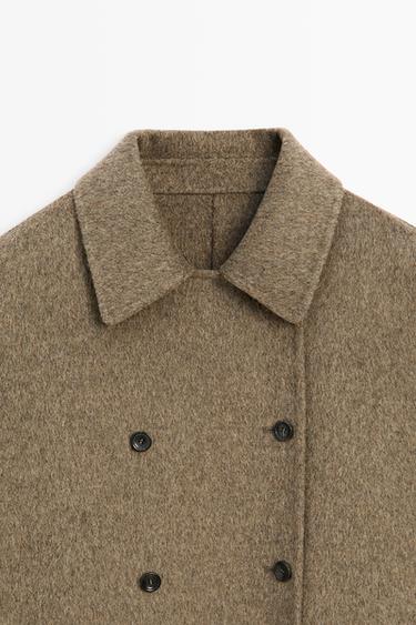 Short wool coat — BROWN 9
