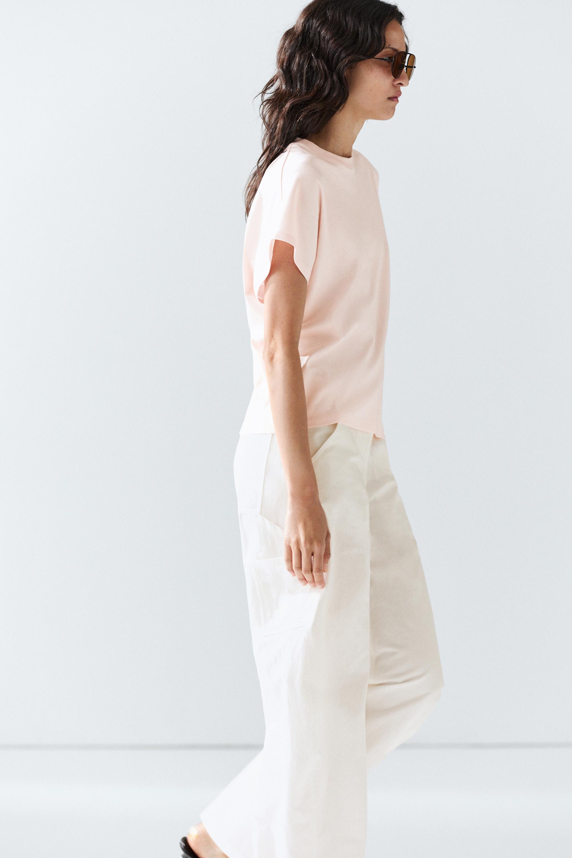 100% Cotton Short Sleeve T-Shirt — PINK