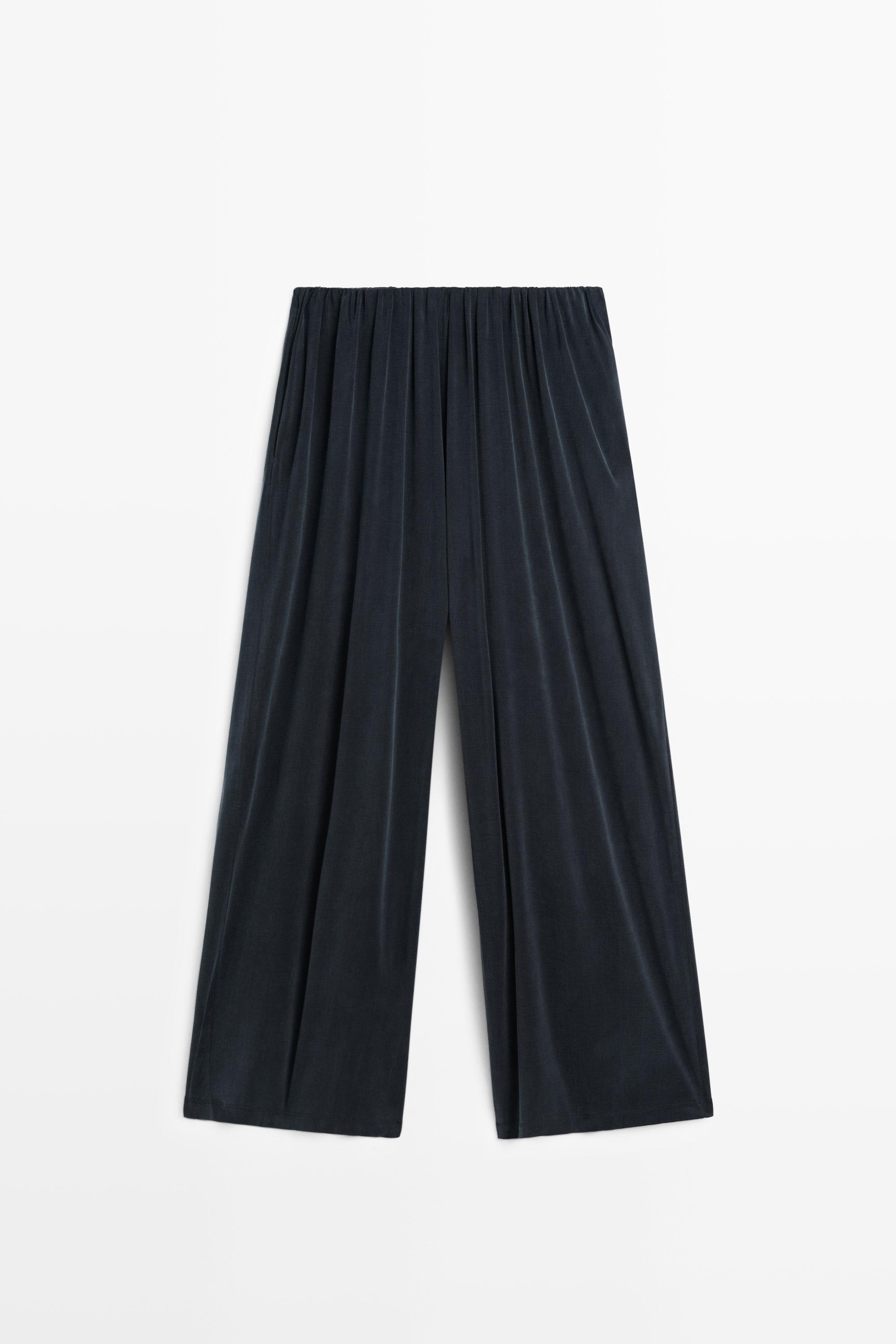 Pleated flowing wide-leg pants - STUDIO