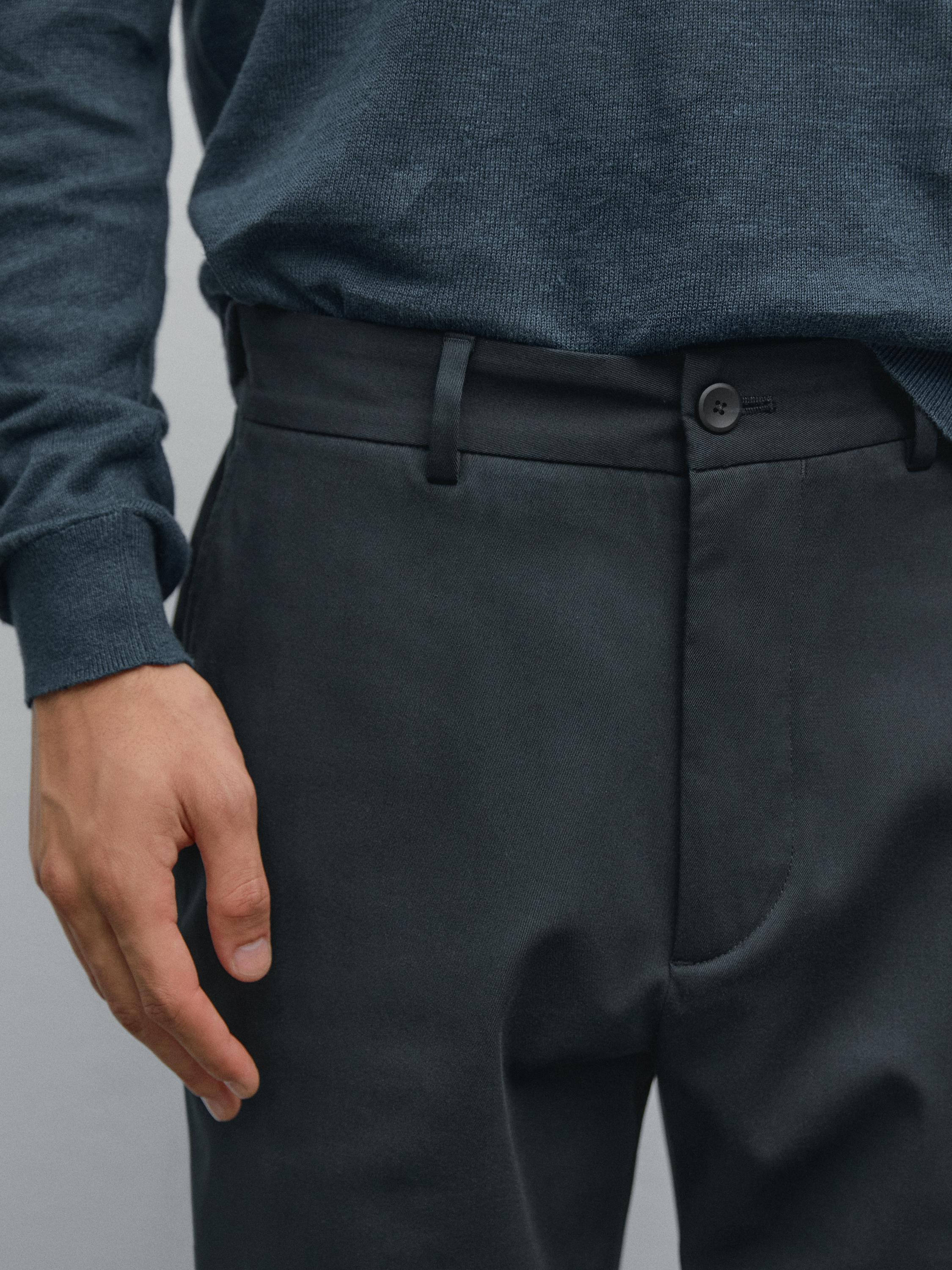 Cotton blend semi joggers