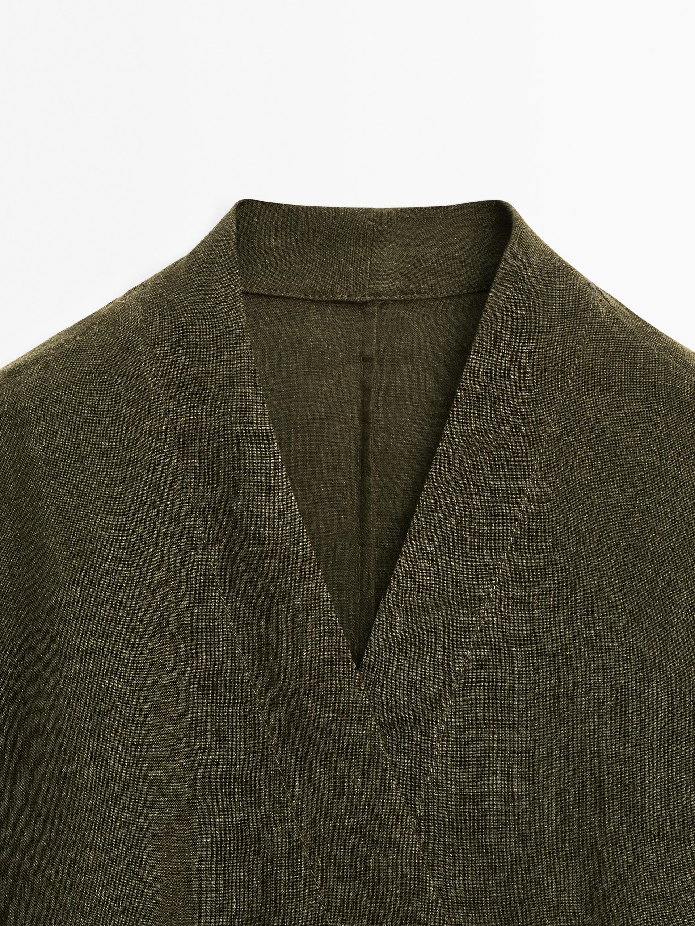 100% linen kimono