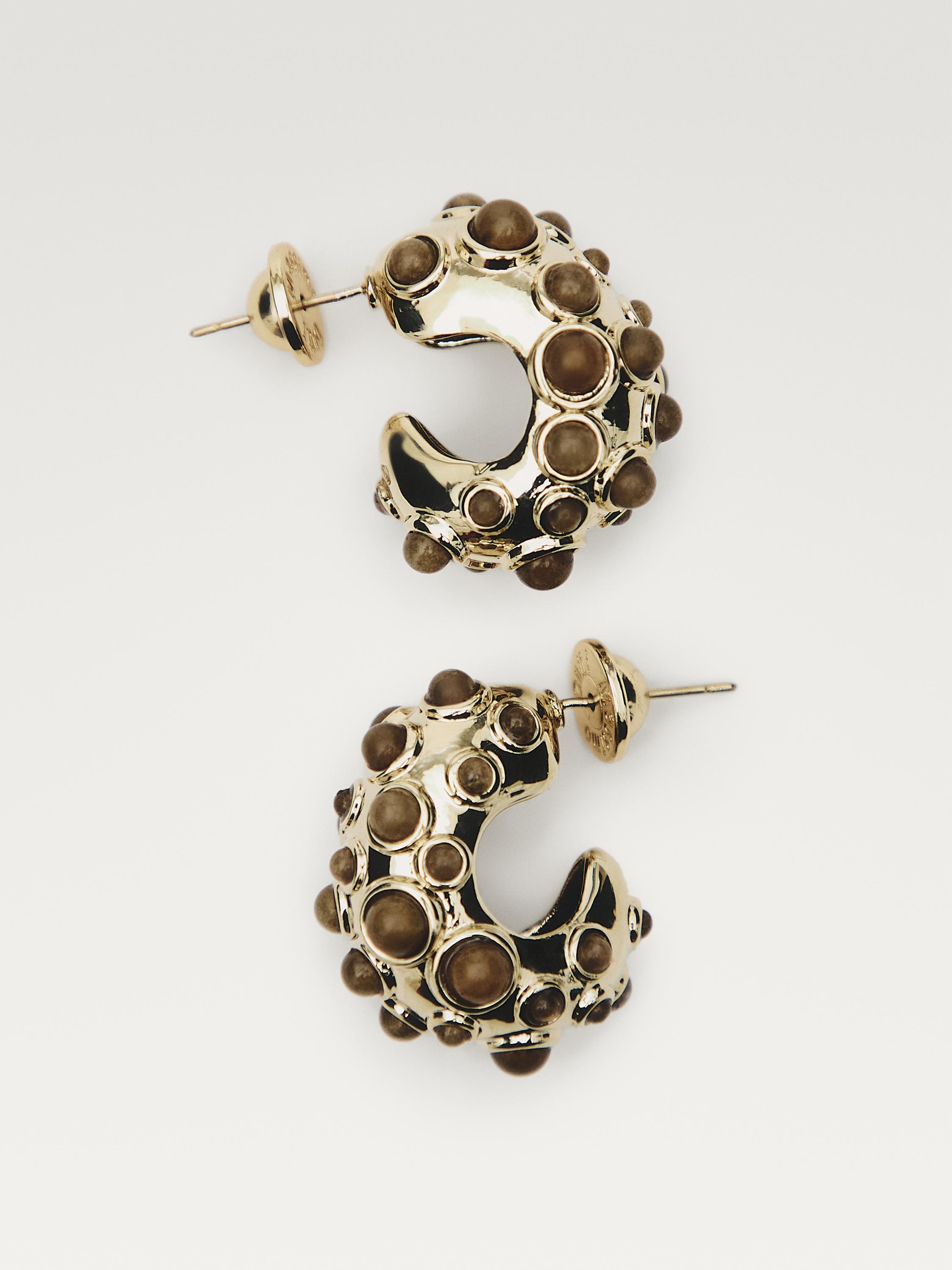 Droplet earrings with stones - Limited Edition