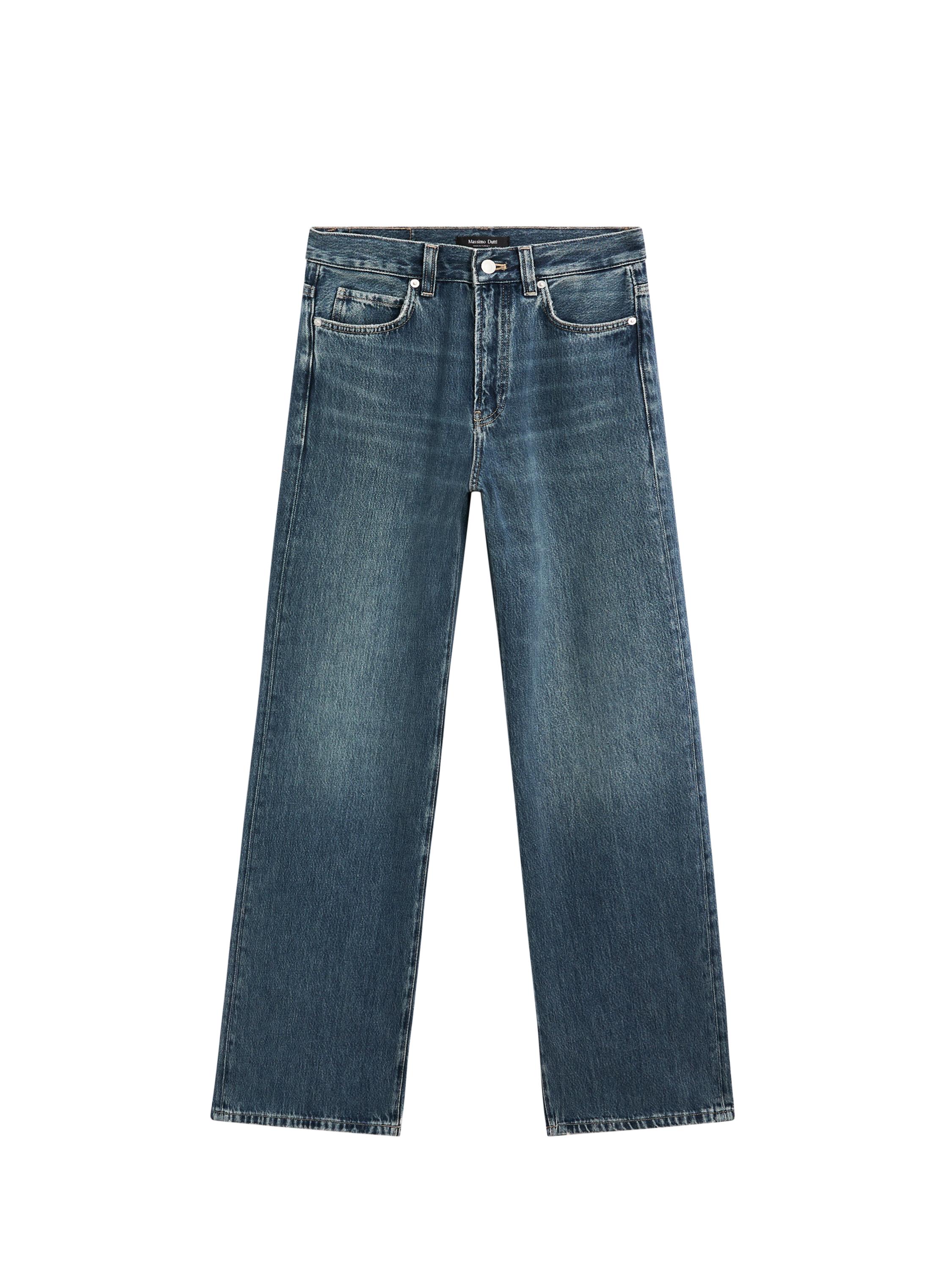 ★ Massimo Dutti★ Pocket Detail High Waist Wide Leg Jeans High-waist wide-leg jeans with pockets · Medium Blue