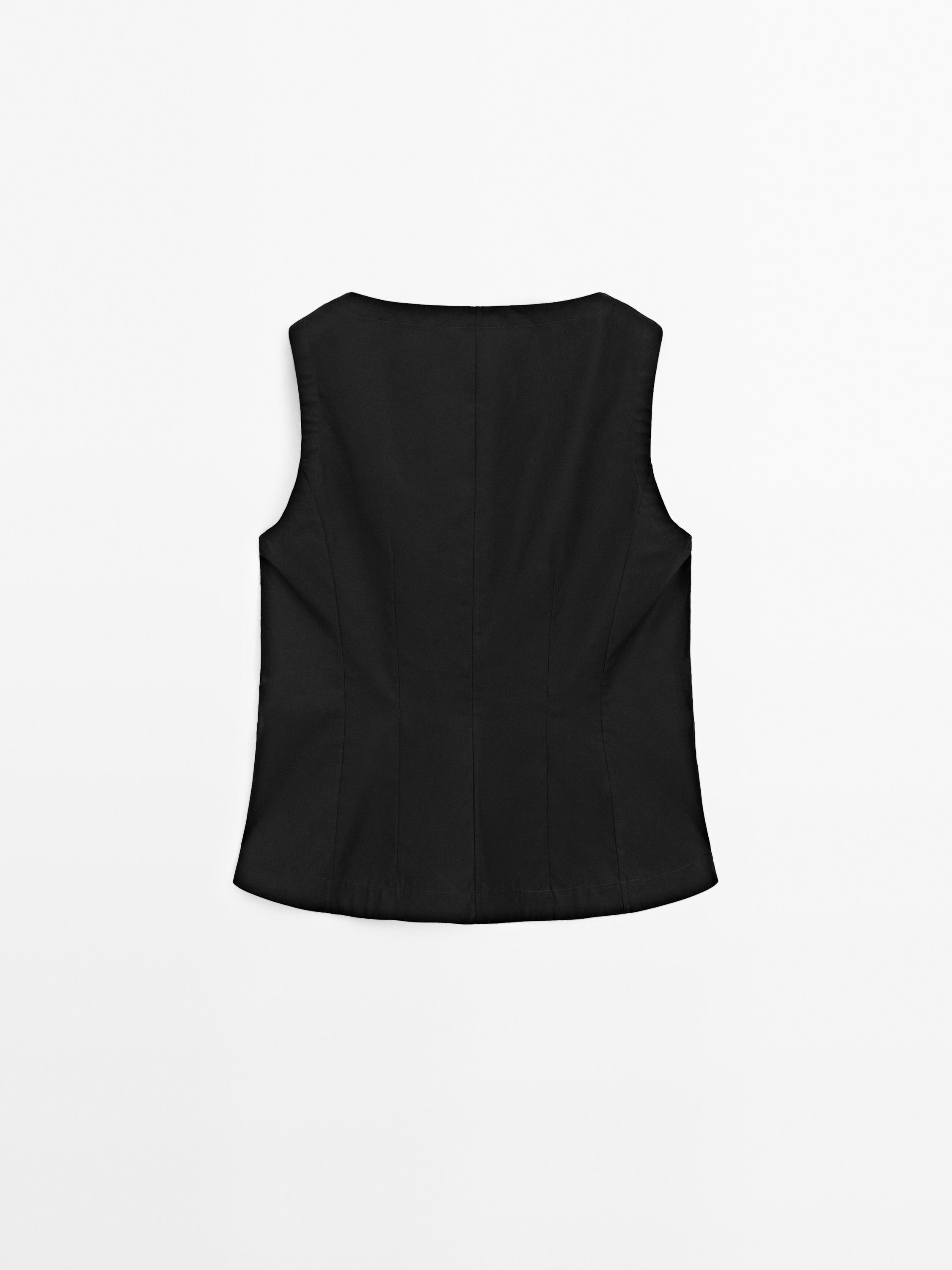 100% cotton corset waistcoat