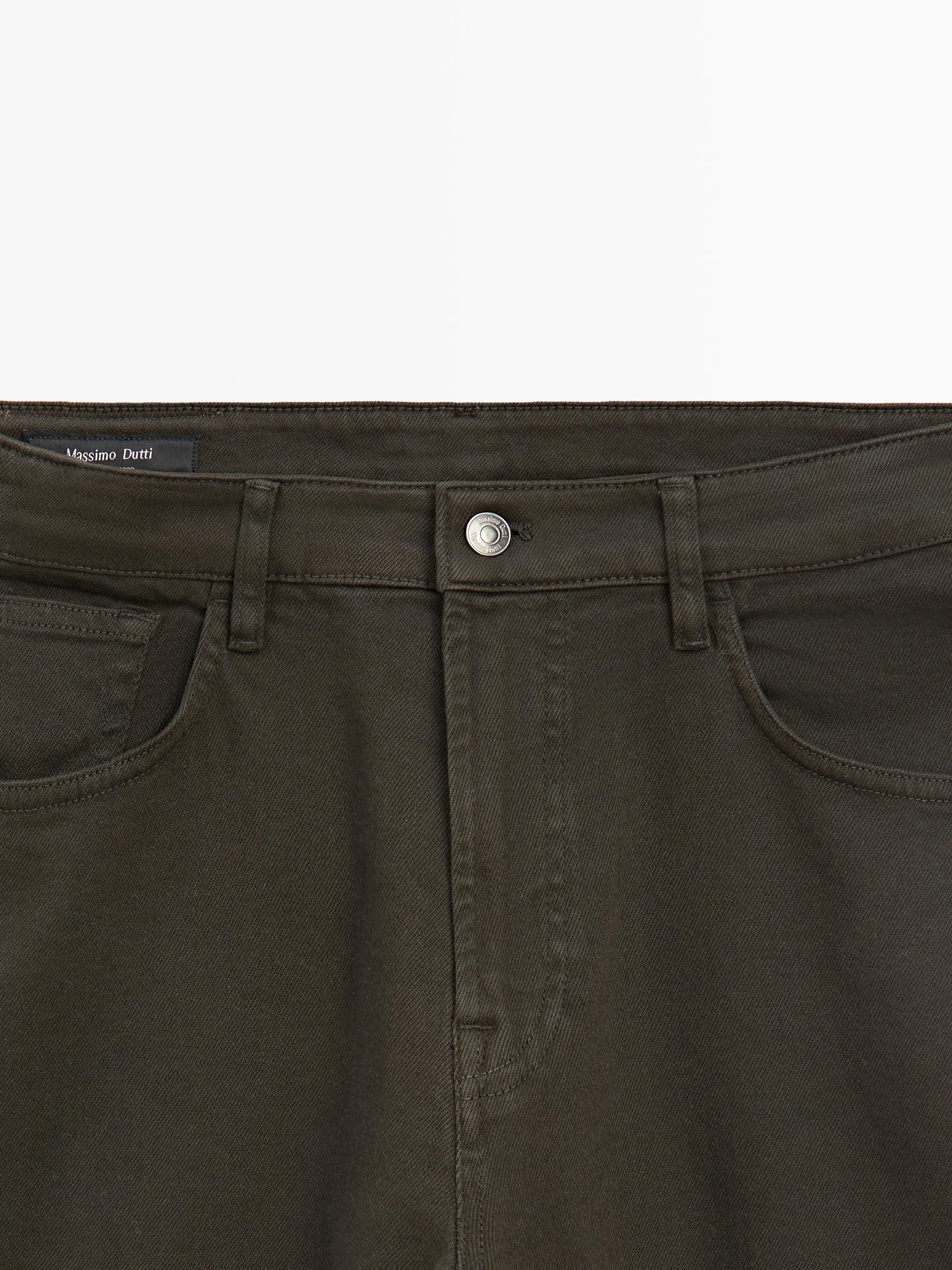 Tapered fit jeans — DARK GREEN