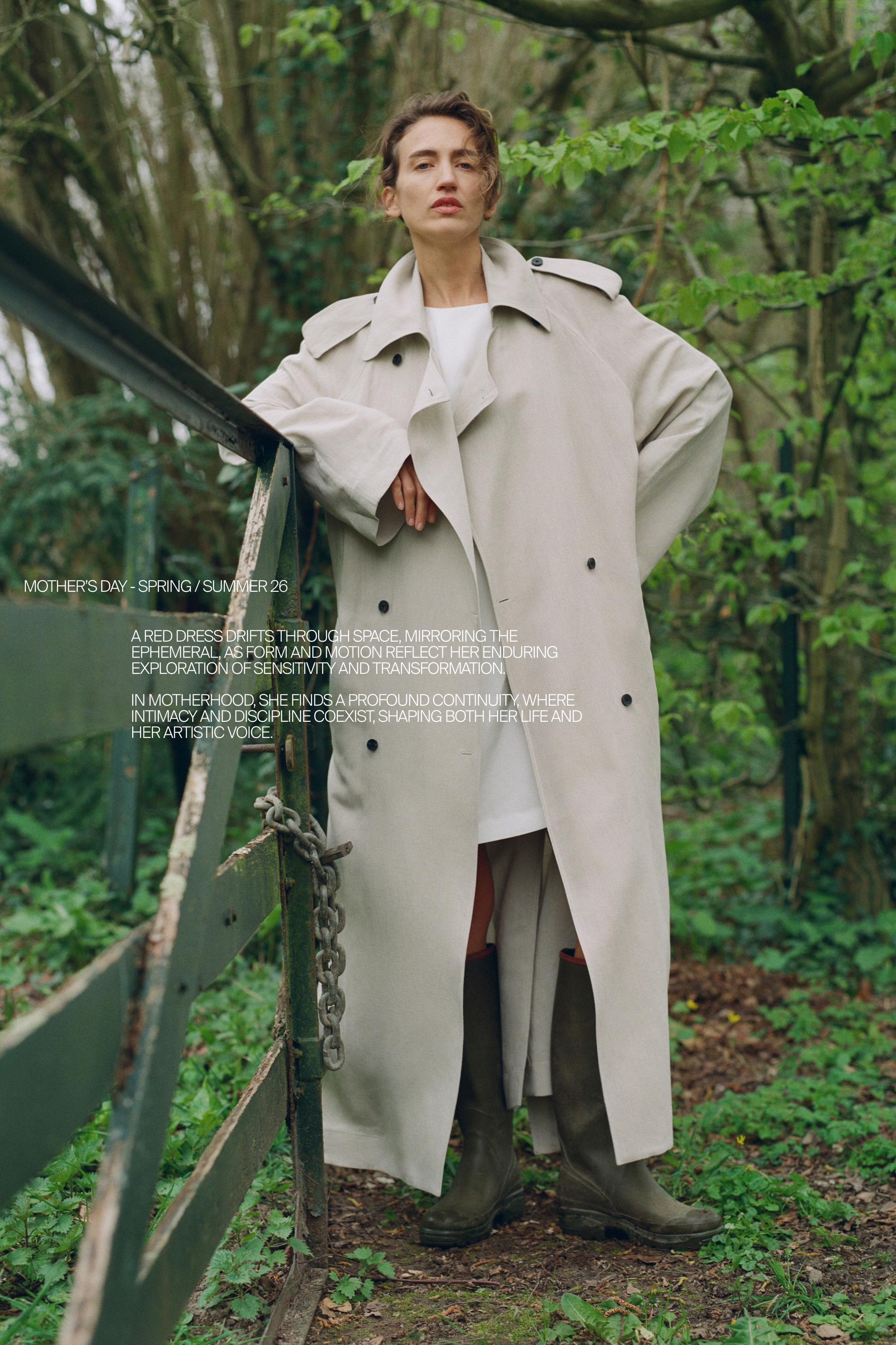 Oversize linen blend trench coat - LIMITED EDITION — SAND