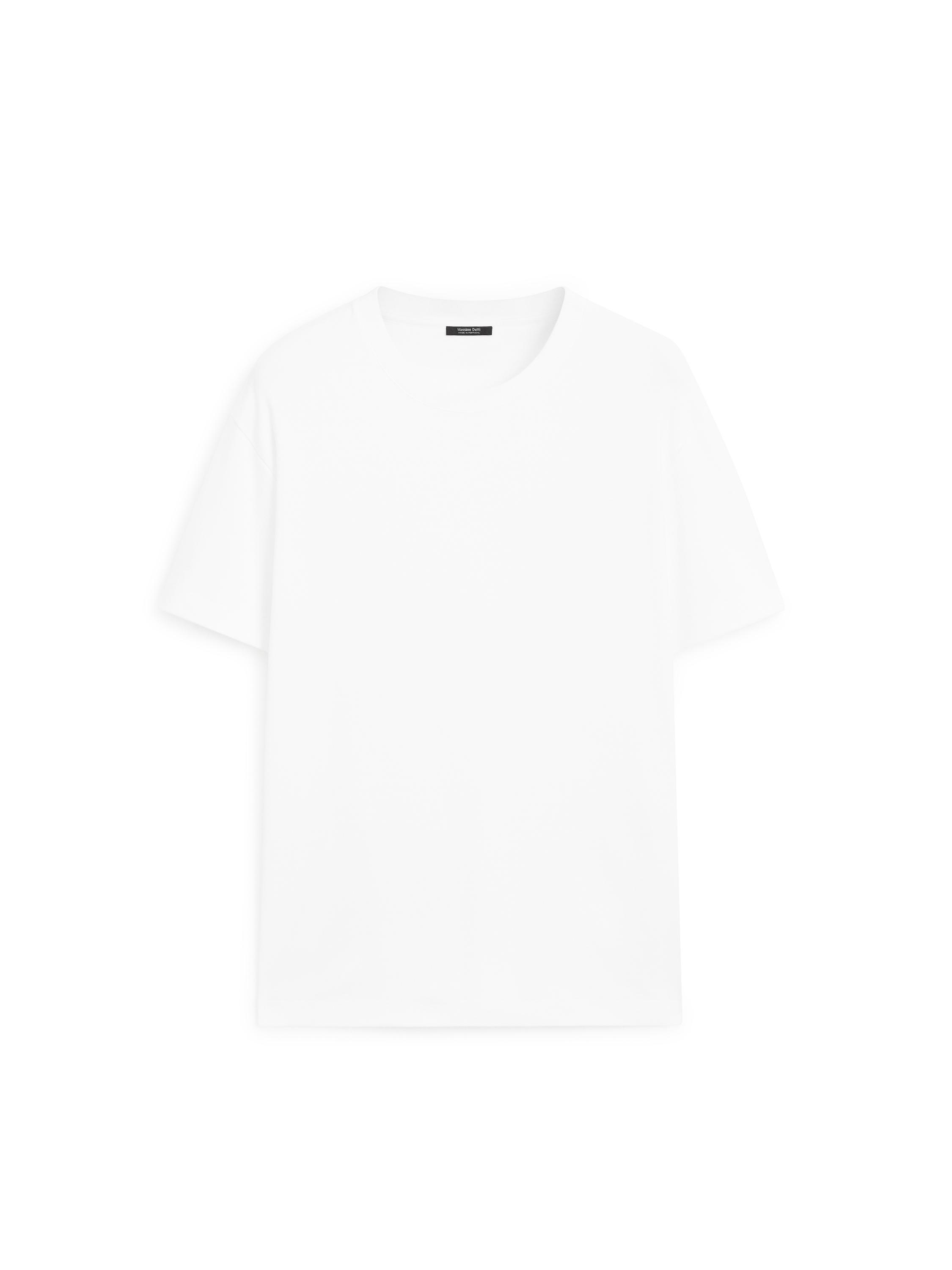 100% cotton short sleeve T-shirt — WHITE